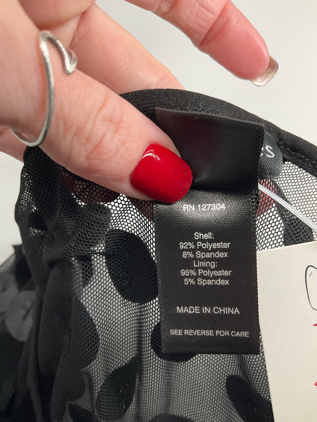 Ali Miles -  Black Circles Pre-Owned Ladies Casual Top - Size XS