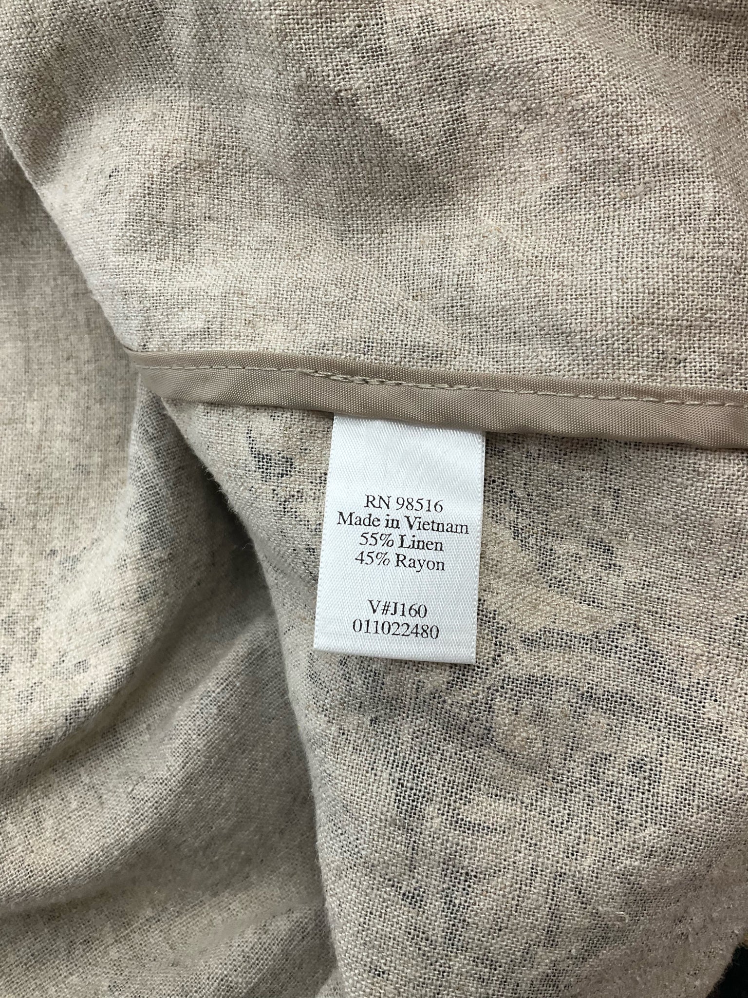 Coldwater Creek - Tan/black Print Pre-Owned Ladies Casual Top - Size M