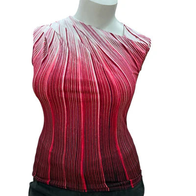 Worthington Pink/White Print Pre-Owned Ladies New with Tags Top - Size Large