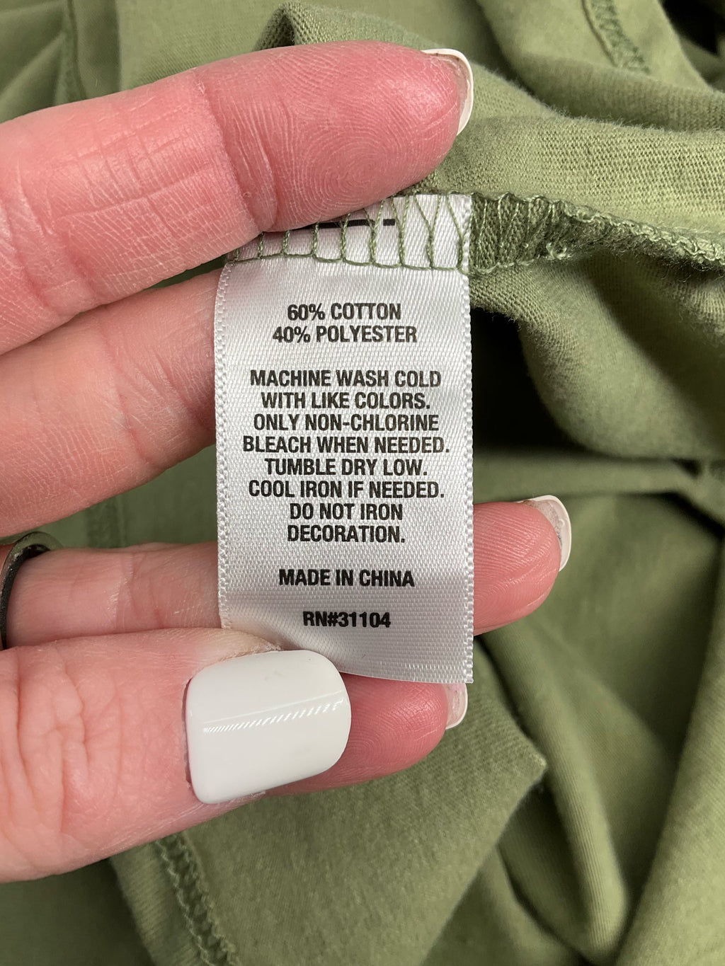 New Directions Olive Green Graphic Pre-Owned Ladies Top - Size 4X