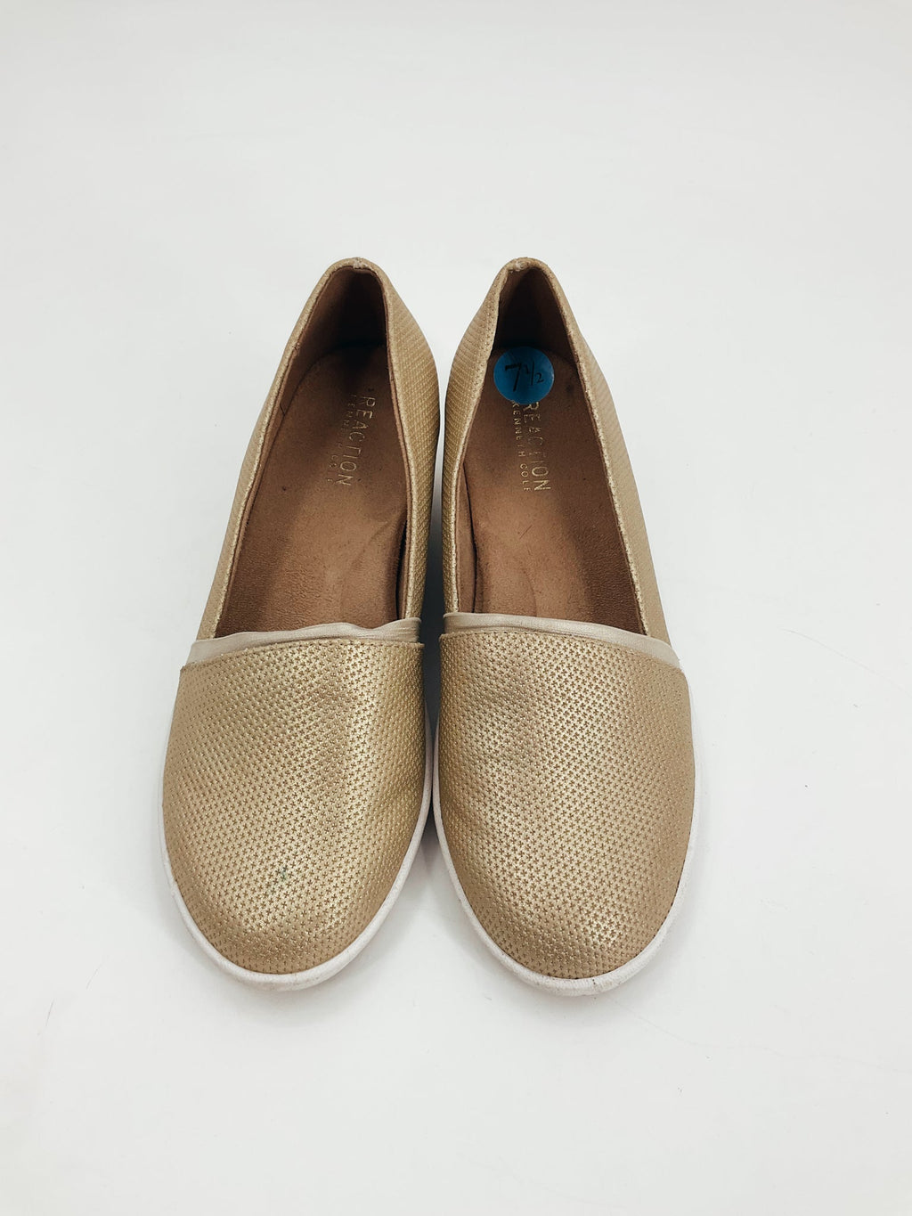 Kenneth Cole Gold Solid Pre-Owned Ladies Slip On - Size 7.5