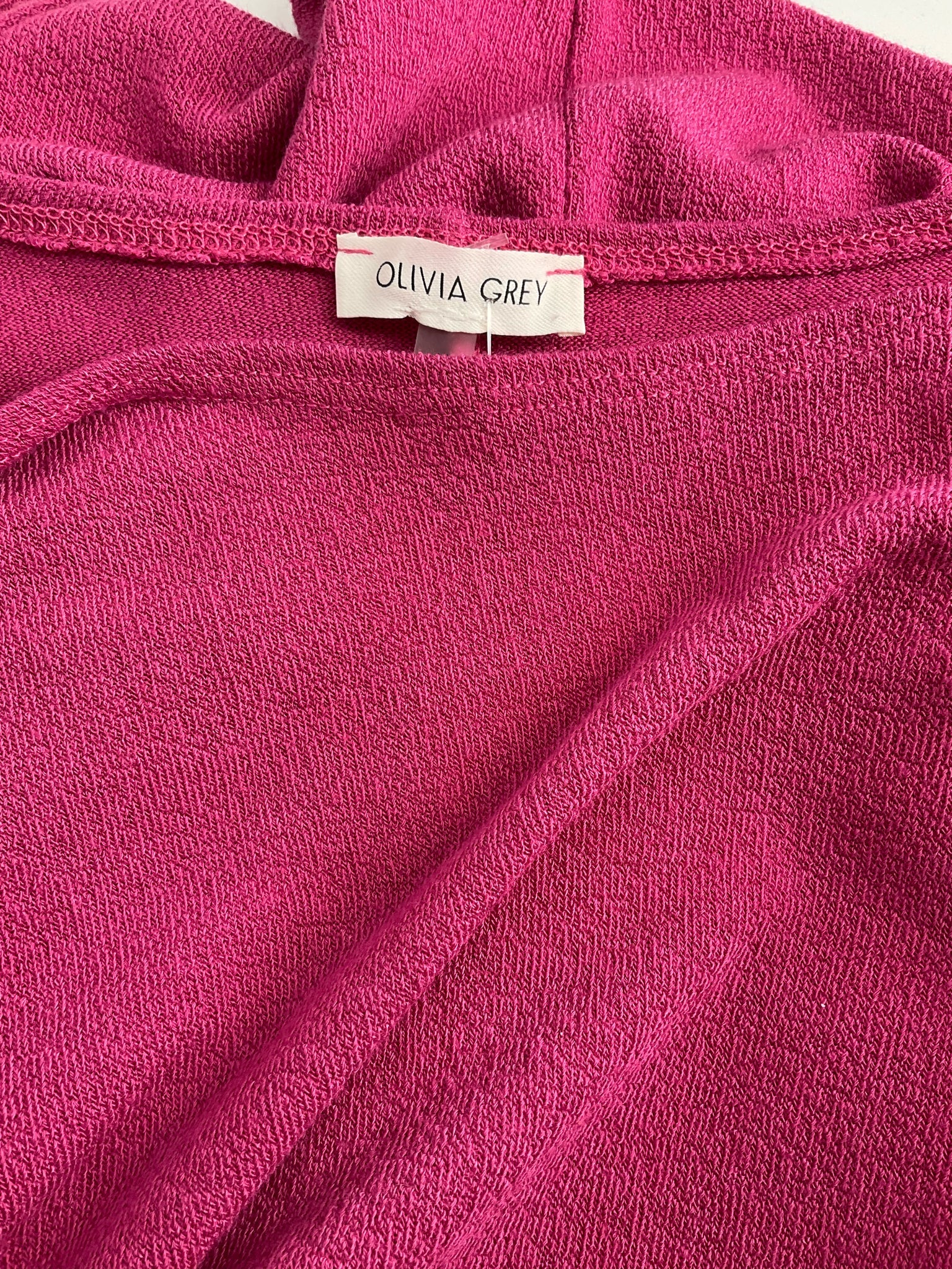 Olivia Grey -  Pink Solid Pre-Owned Ladies Casual Top - Size Medium