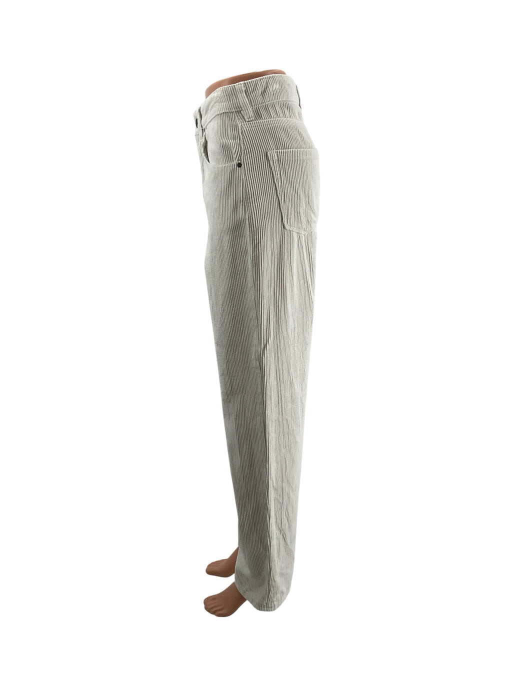 Empyre Cream Corduroy Pre-Owned Ladies Pants - Size 2