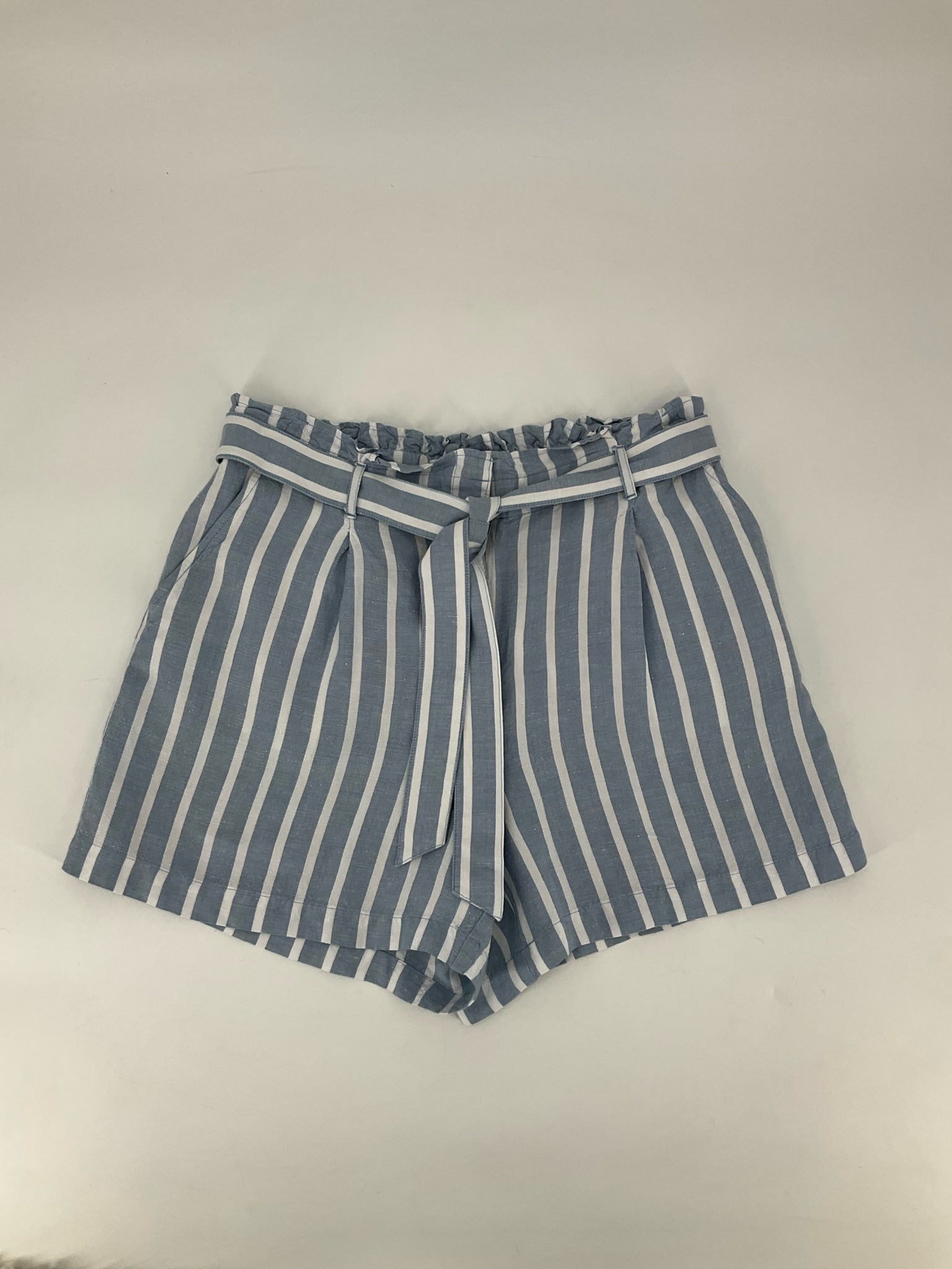 Loft Blue/White Stripe Pre-Owned Ladies Shorts - Size Medium
