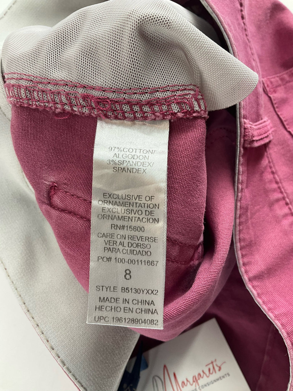 Democracy - Mauve Solid Pre-Owned Ladies Skirt - Size 8