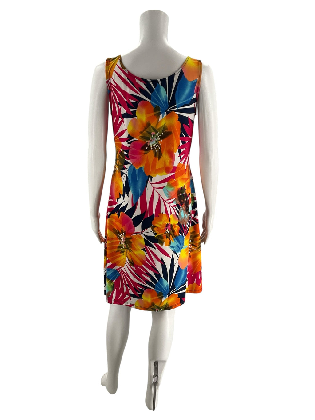 Michael Tyler Multi-Color Tropical Floral Sleeveless Dress – Size Small, Excellent Pre-Owned - Margaret’s Fine Consignment