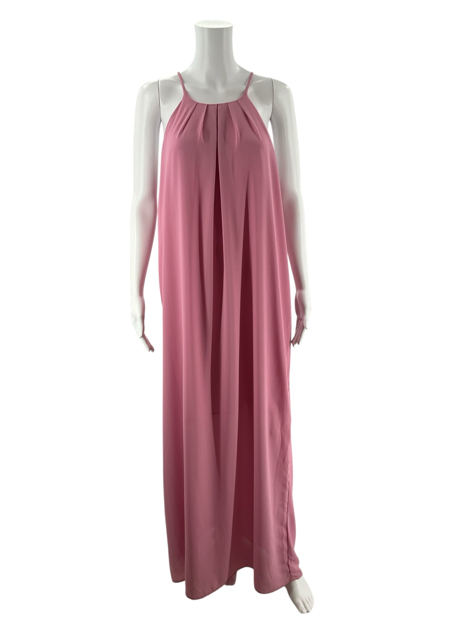 Everly Pink Solid Pre-Owned Ladies Dress - Size Large