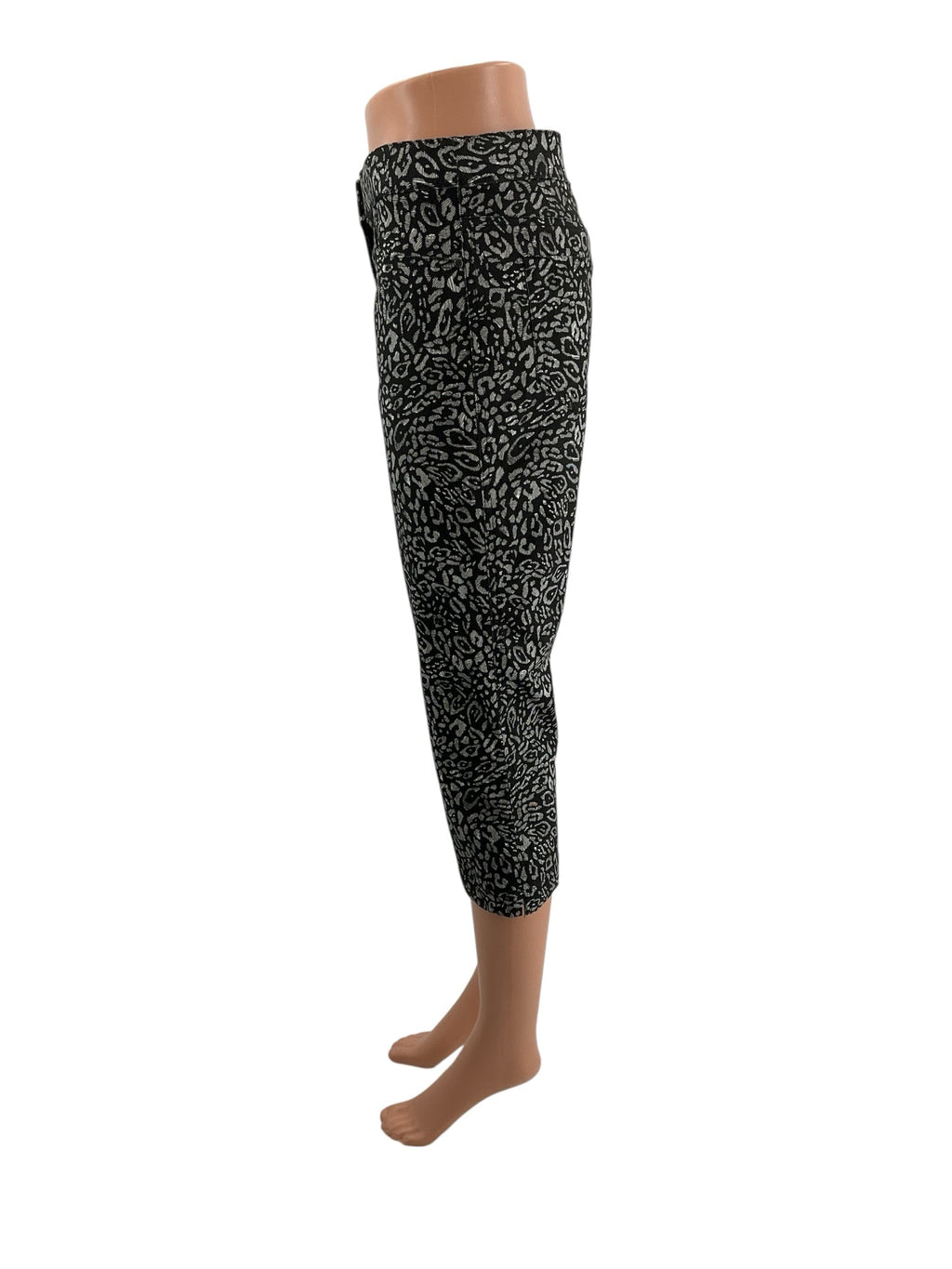 Chico Black/White Print Pre-Owned Ladies Pants - Size Large