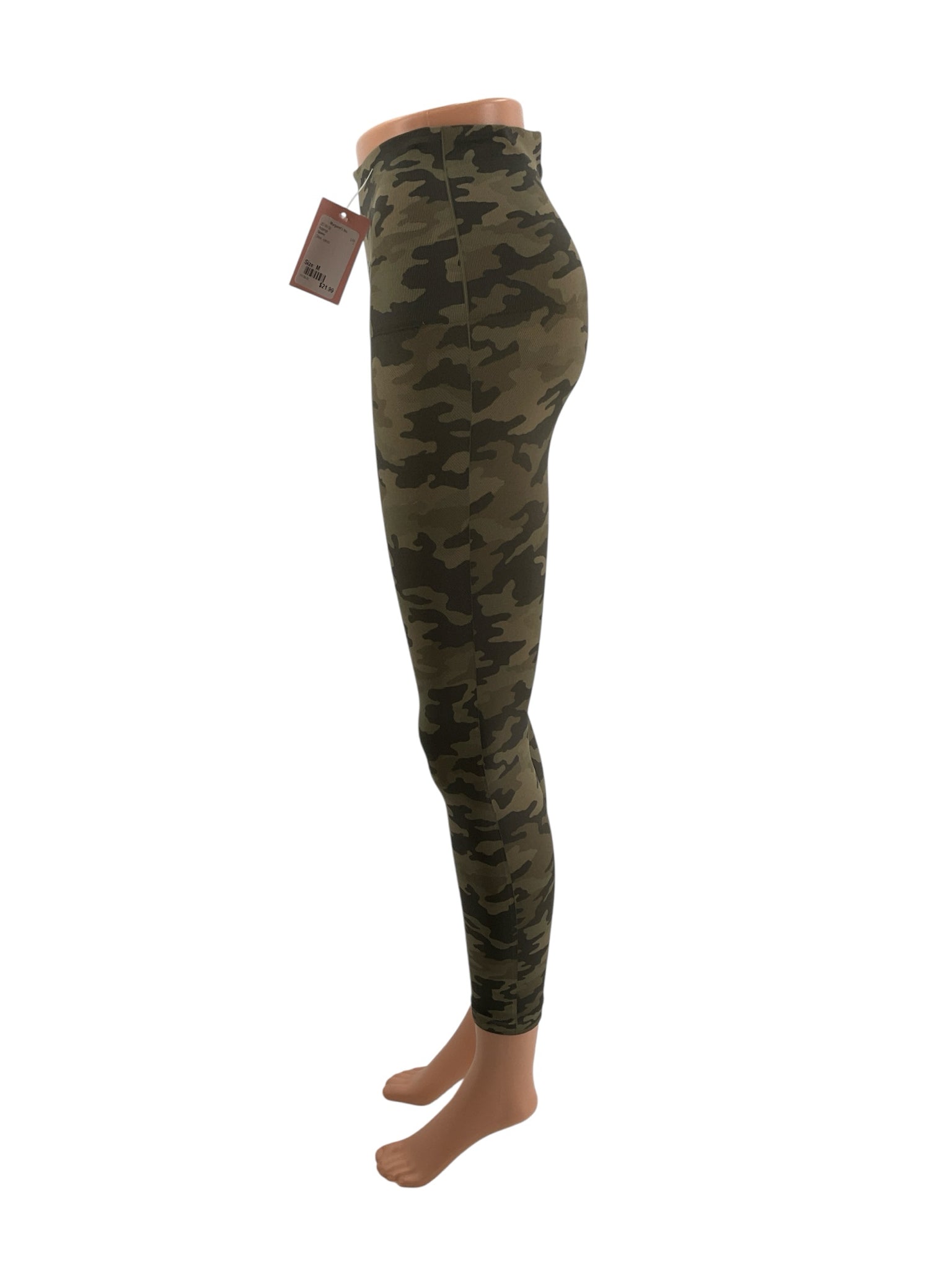 Spanx Olive Camo Pre-Owned Ladies Pants - Size Medium