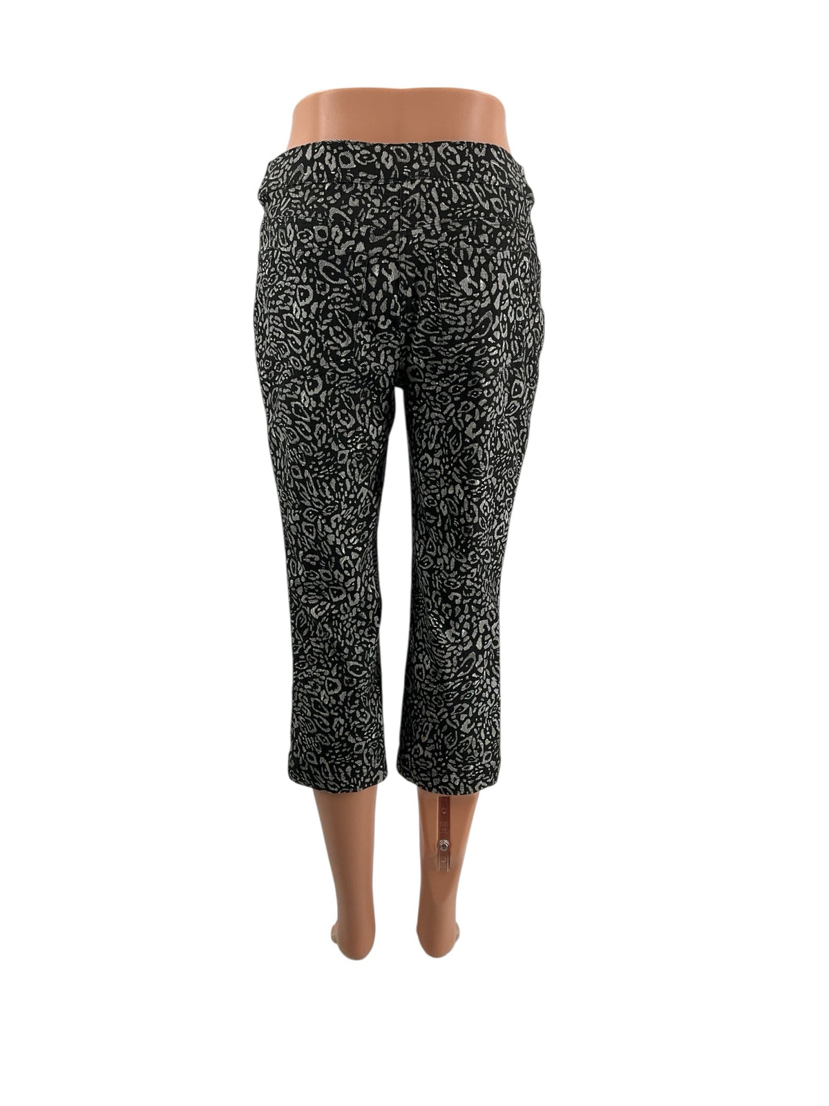 Chico Black/White Print Pre-Owned Ladies Pants - Size Large