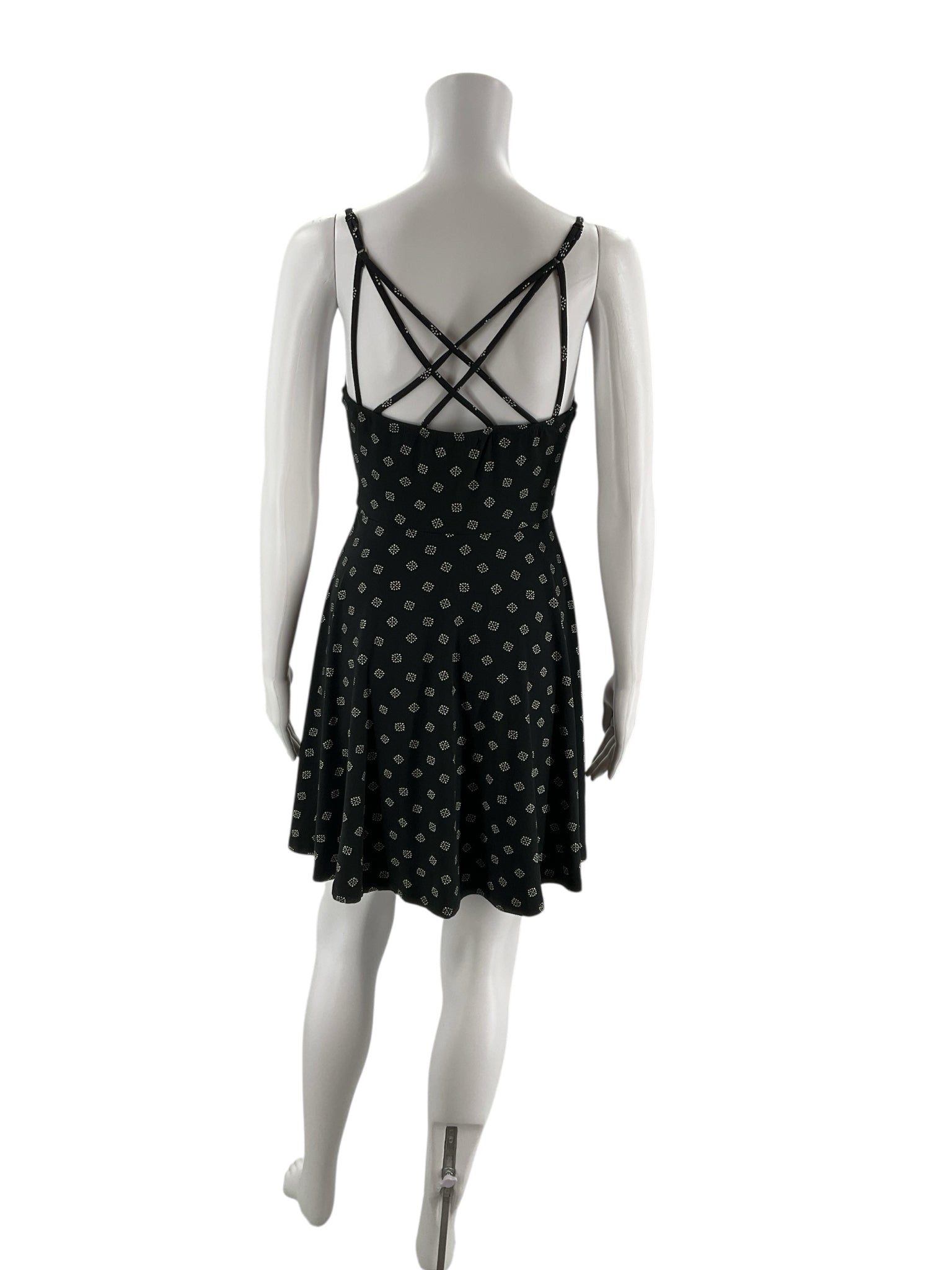 Nine Britton Black/White Print Pre-Owned Ladies Dress - Size Small