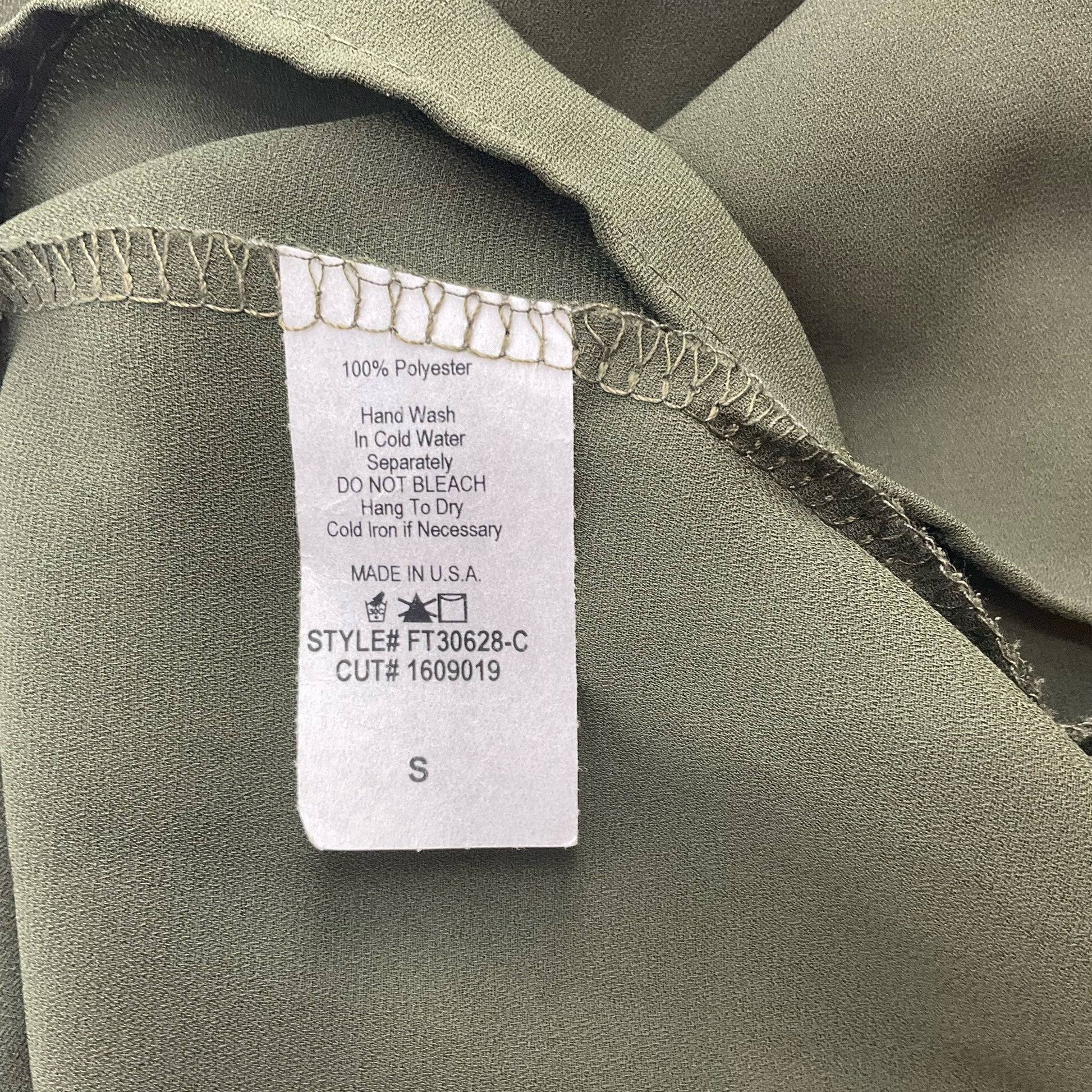 Jella C Olive Solid Top - Size Small - Margaret’s Fine Consignment
