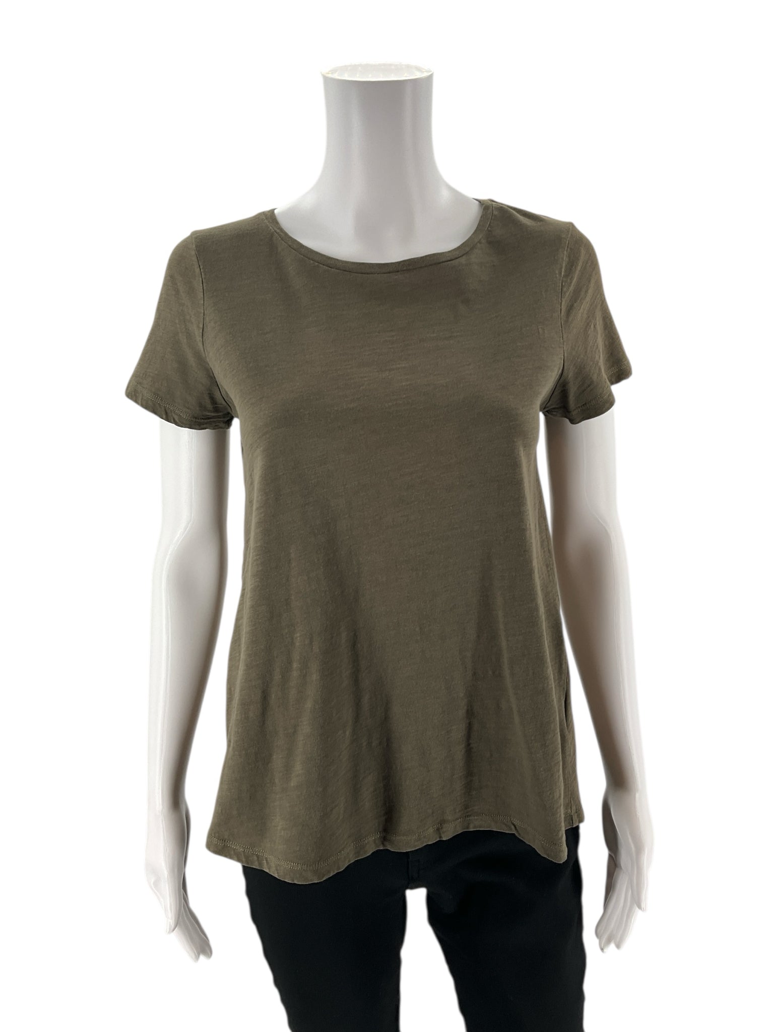 Boden - Army Green Solid Pre-Owned Ladies Casual Top - Size Small