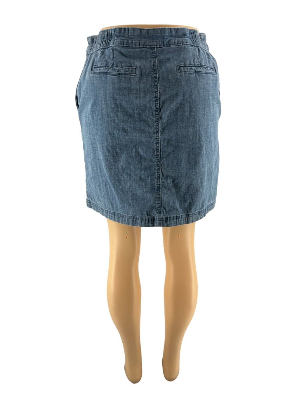 Karen Scott - Blue Solid Pre-Owned Ladies Skirt - Size 6