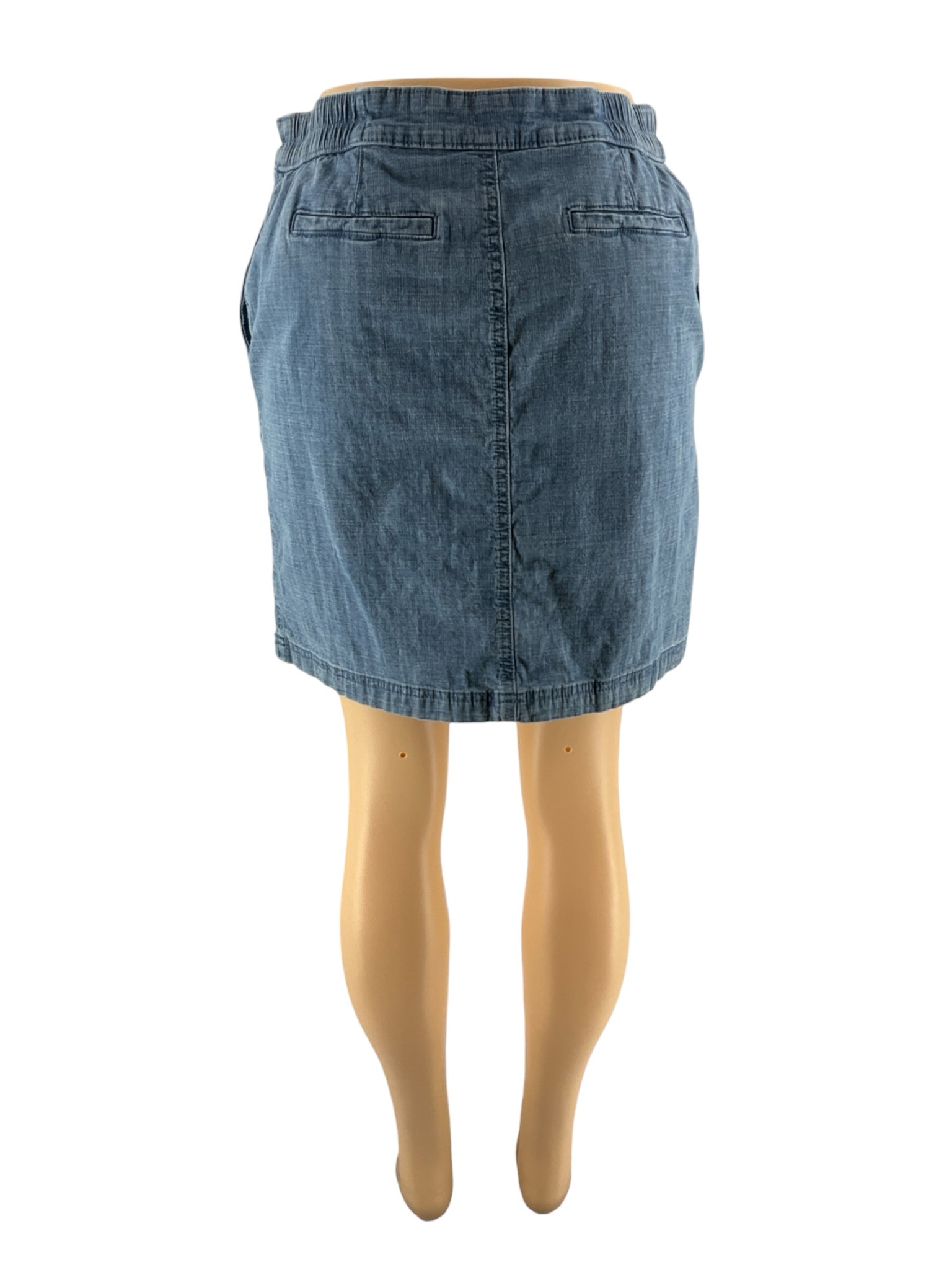 Karen Scott - Blue Solid Pre-Owned Ladies Skirt - Size 6