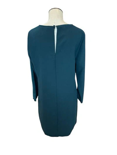 Zara Green Solid Pre-Owned Ladies Dress - Size Large