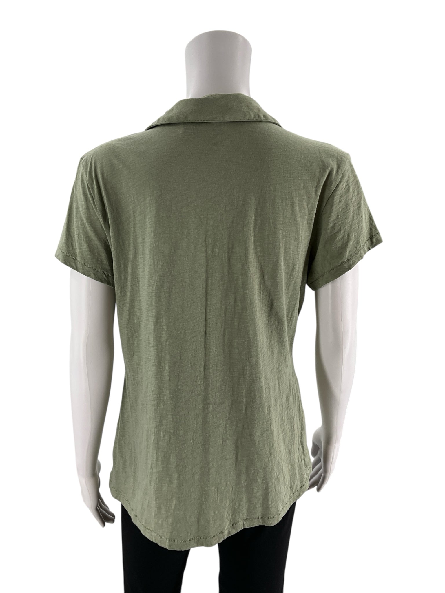 Cynthia Rowley Olive Solid Pre-Owned Ladies Top - Size Large