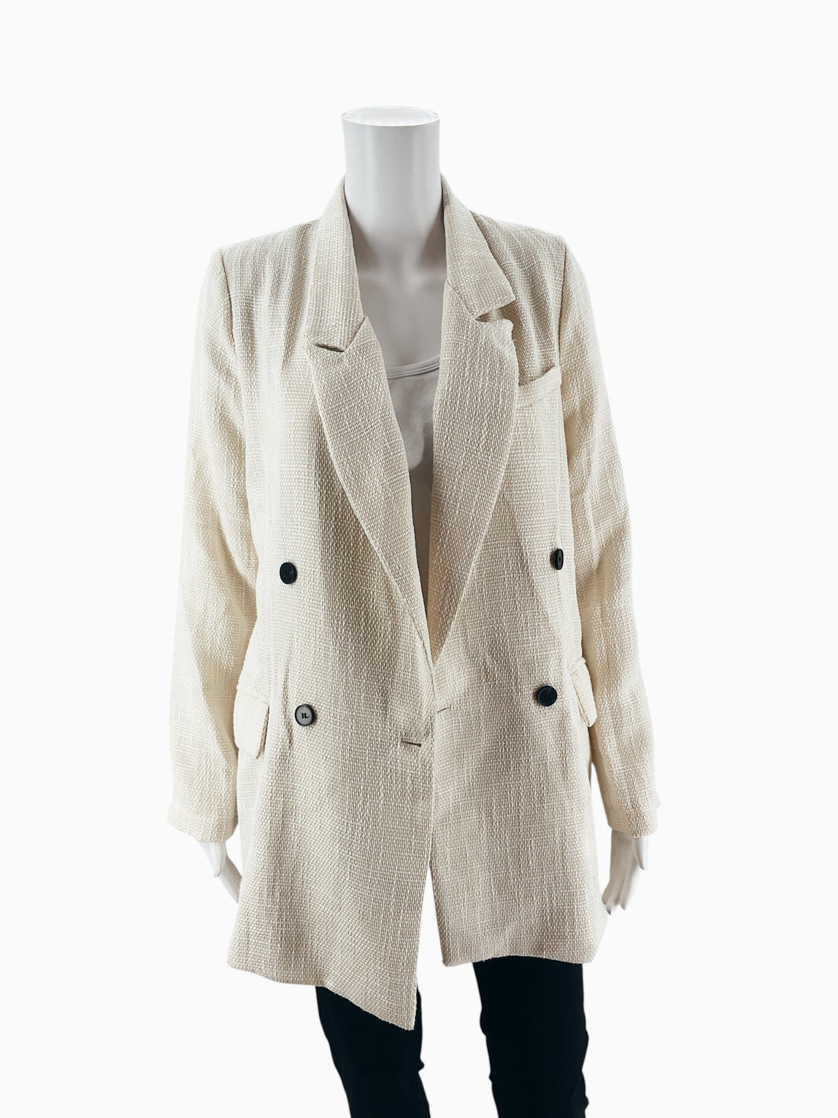 HYFVE Cream Pre-Owned Ladies New with Tags Blazer - Size Large