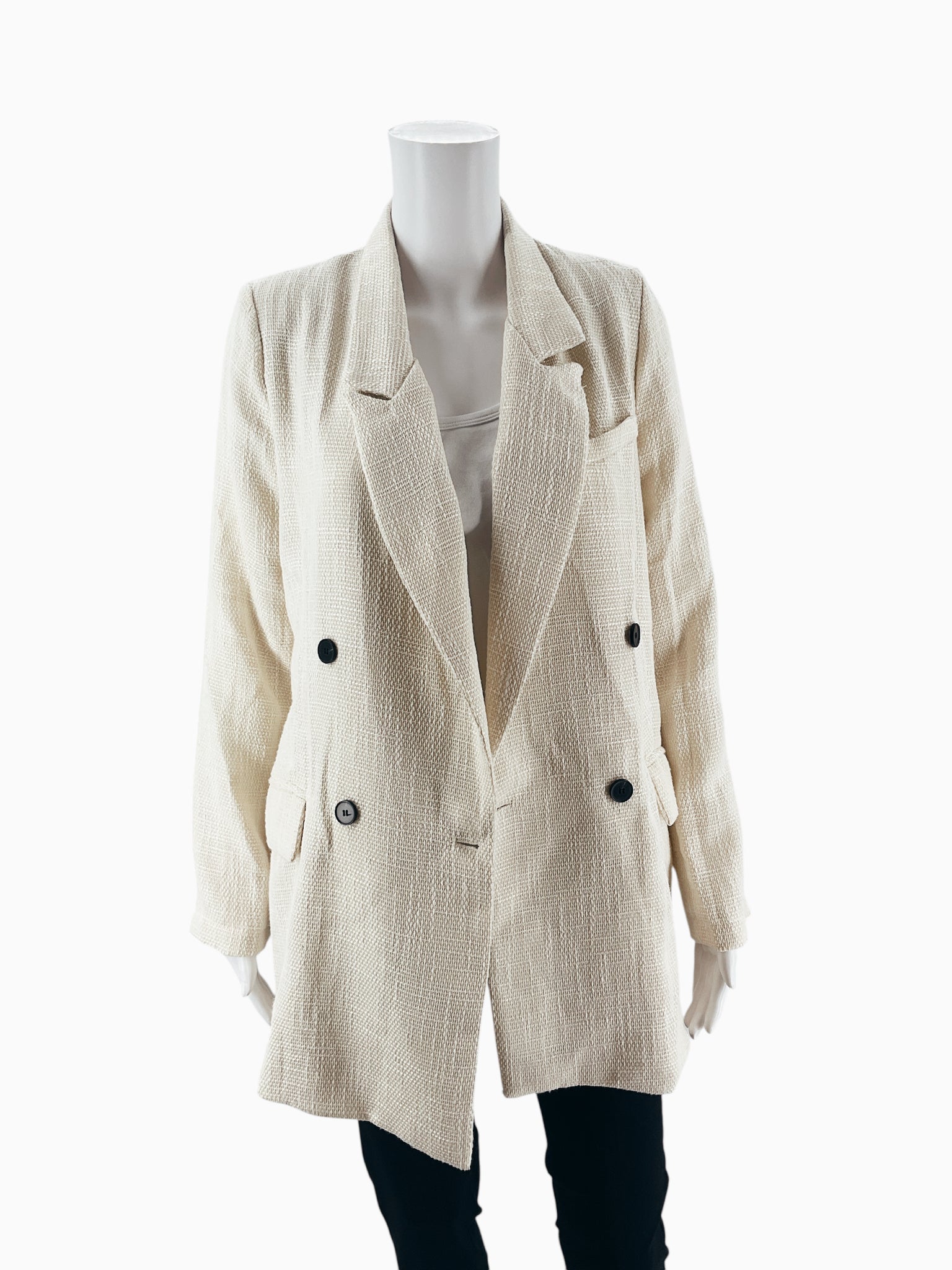 HYFVE Cream Pre-Owned Ladies New with Tags Blazer - Size Large