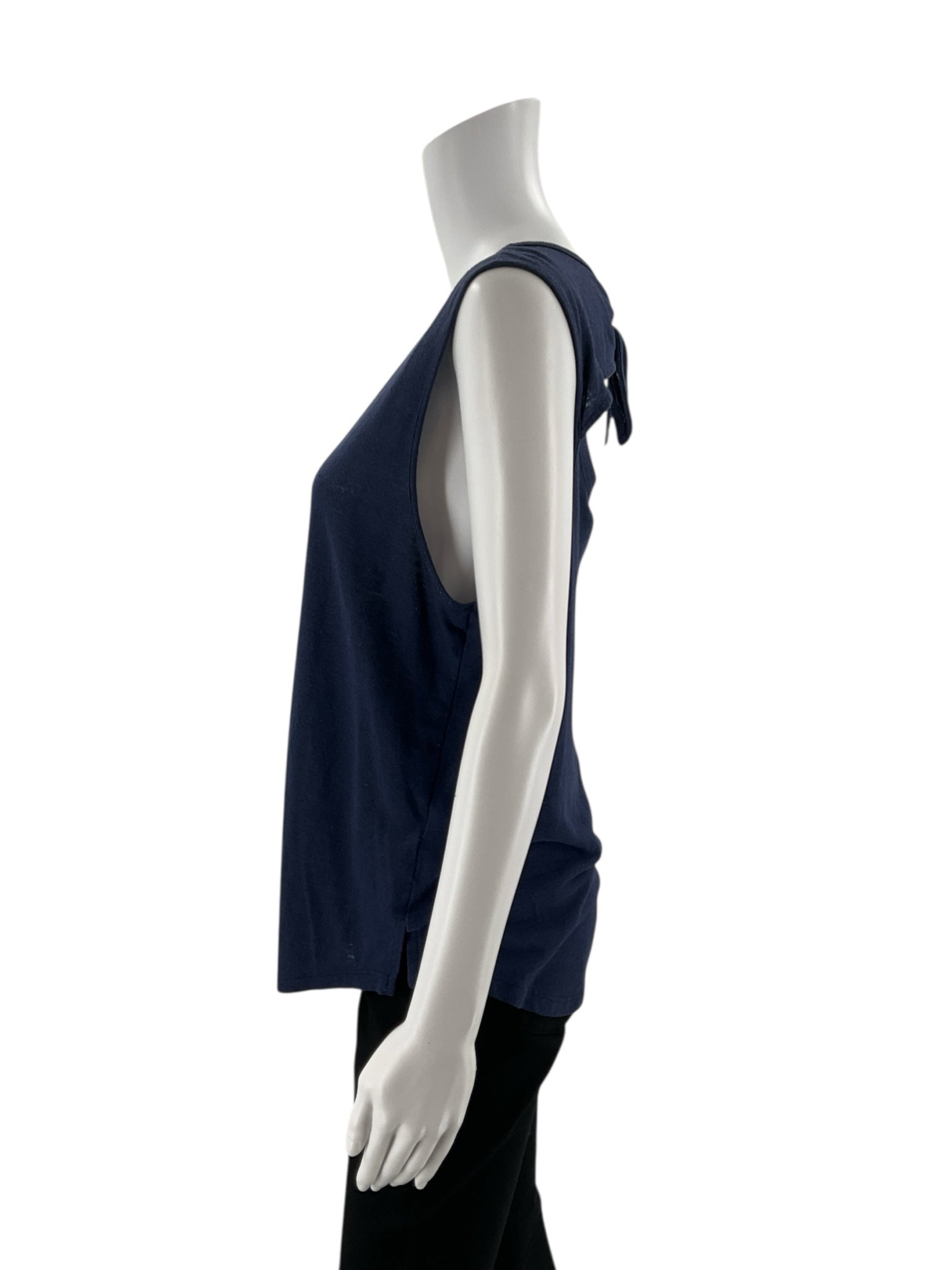 Old Navy - Navy Solid Pre-Owned Ladies Casual Top - Size Large