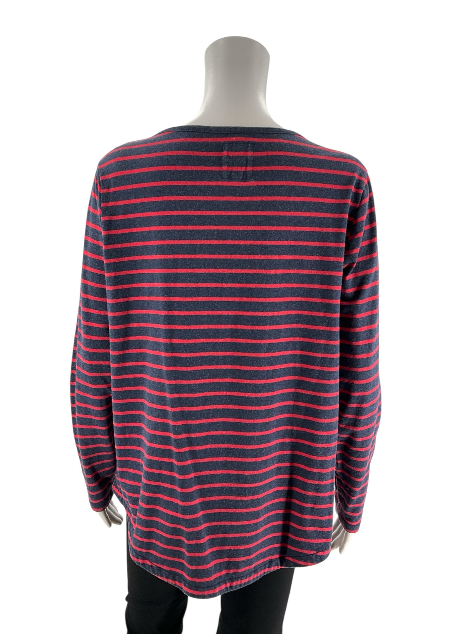 Fat Face Blue/Red Stripe Pre-Owned Ladies Top -  Size 12