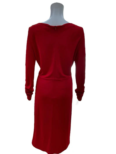 Moda International Solid Red Ladies Pre-Owned Dress - Size 10