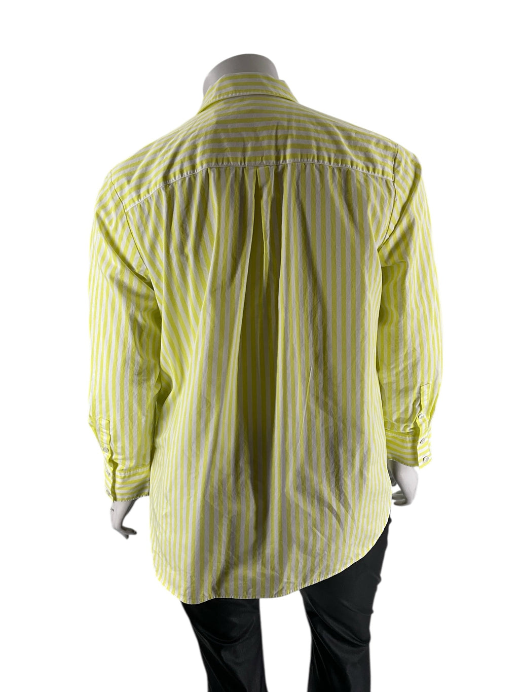 Talbots Yellow/White Stripe Pre-Owned Ladies Top - Size 2X