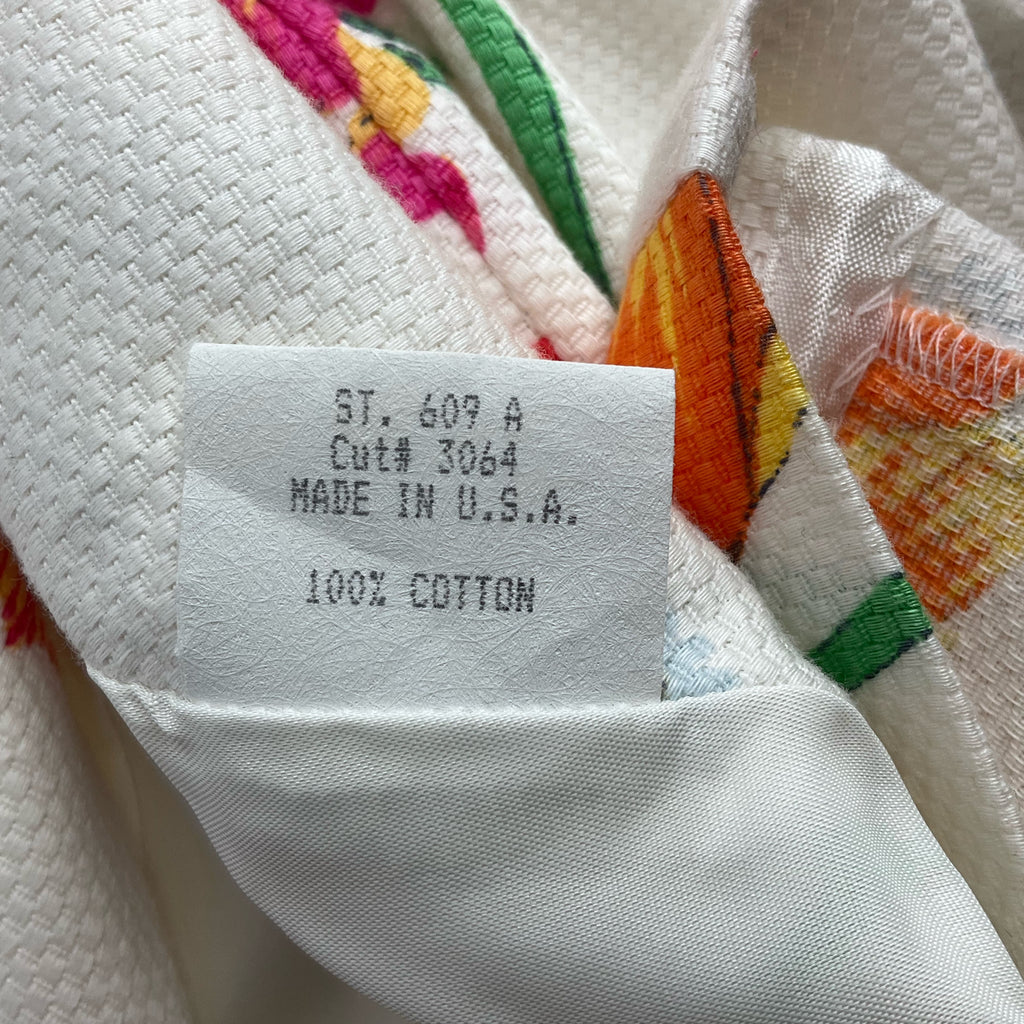 Kamisato White/Pink/Orange Floral Pre-Owned Dress - Size 6 - Margaret’s Fine Consignment