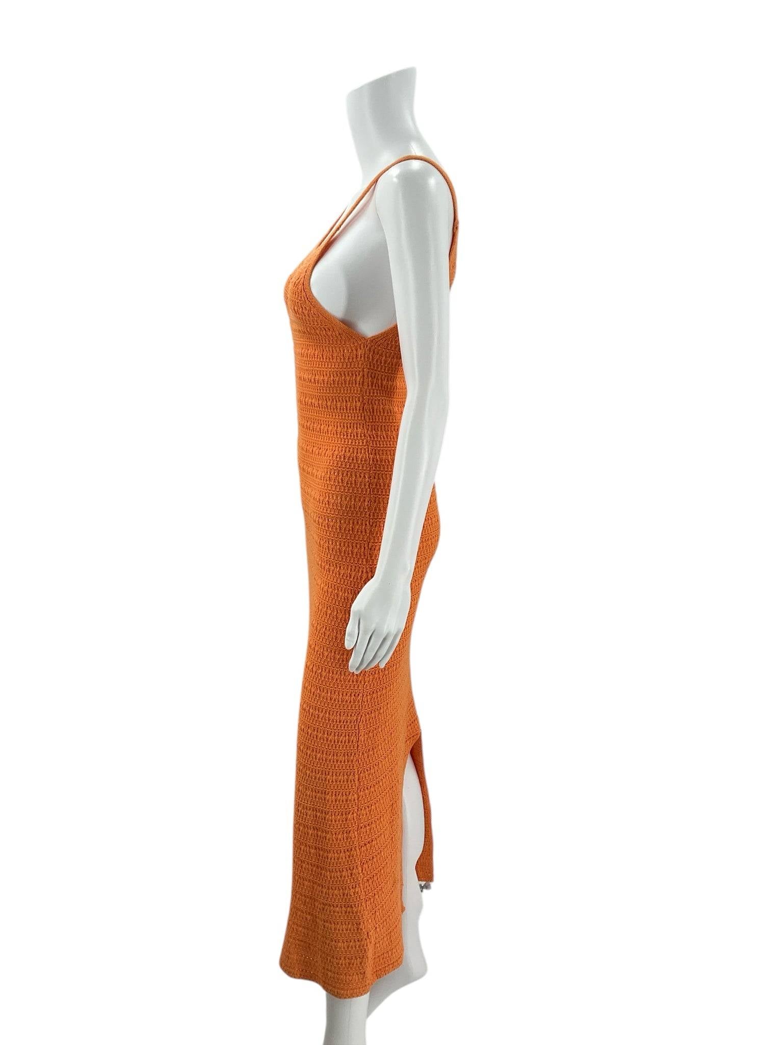 Willow & Wind Orange Knit Pre-Owned Ladies Dress - Size Large - Margaret’s Fine Consignment
