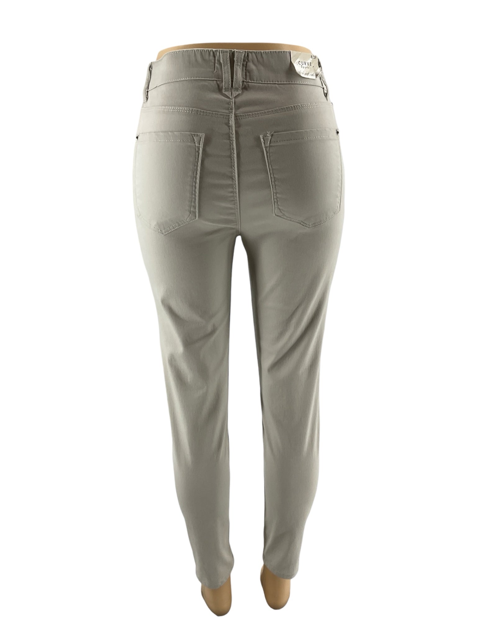 Curve - Khaki Solid Pre-Owned New With Tags Pants - Size 8