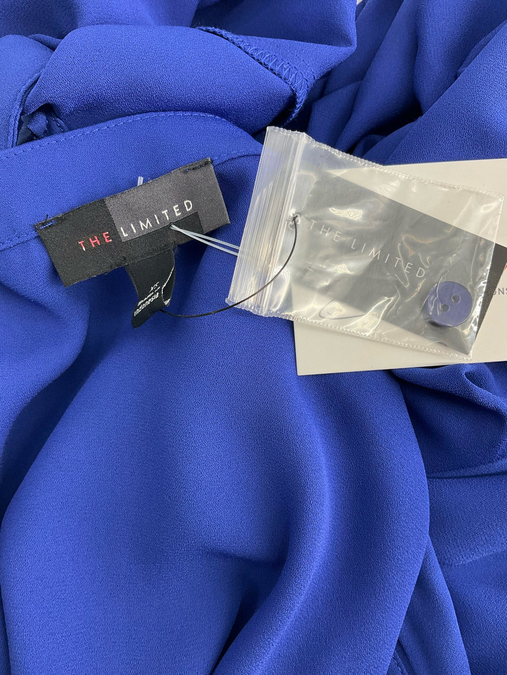 The Limited - Royal Blue Solid Pre-Owned Ladies Casual Top - Size XS