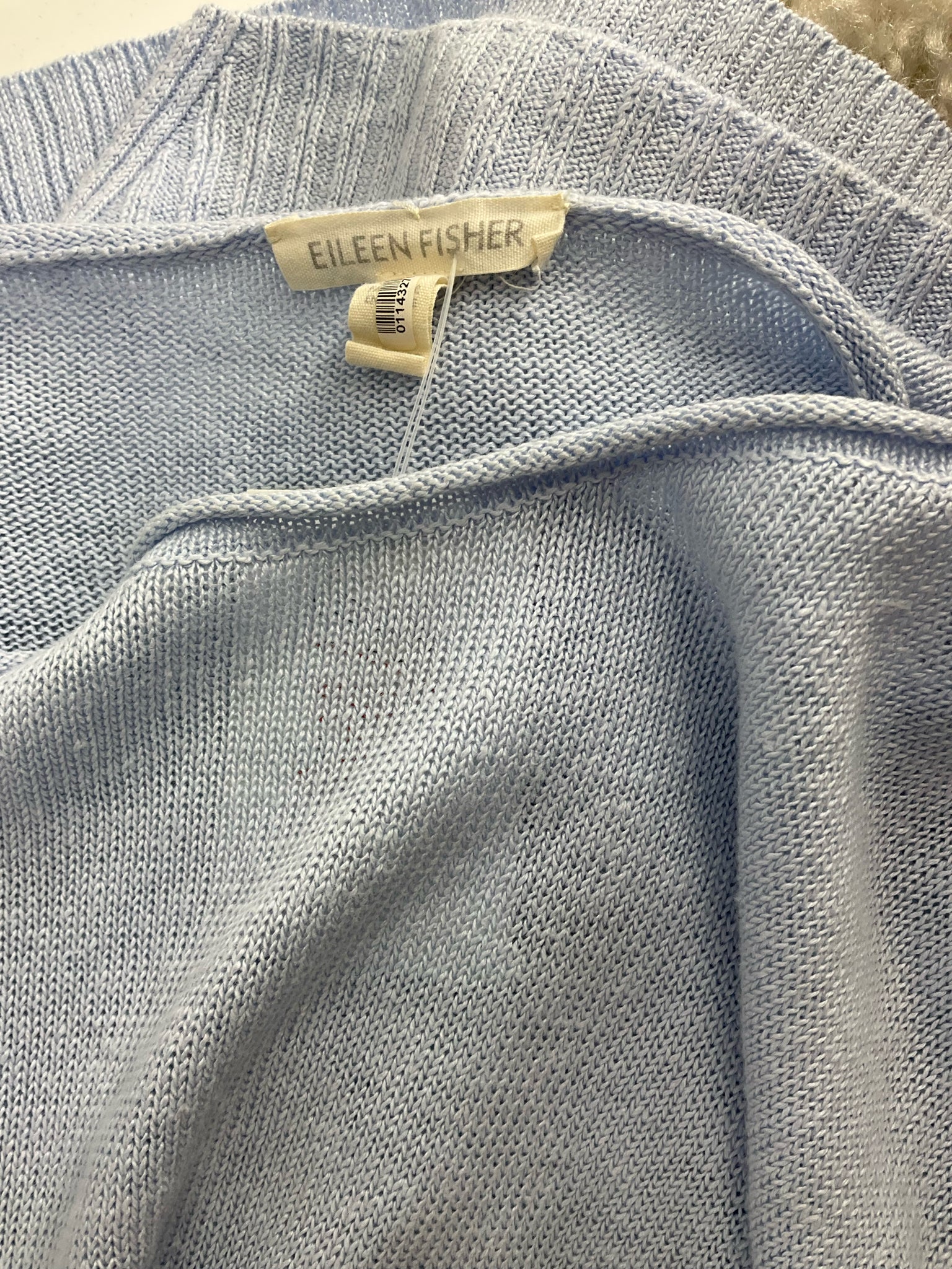 Eileen Fisher - Baby Blue Solid Pre-Owned Ladies Casual Top - Size XXS