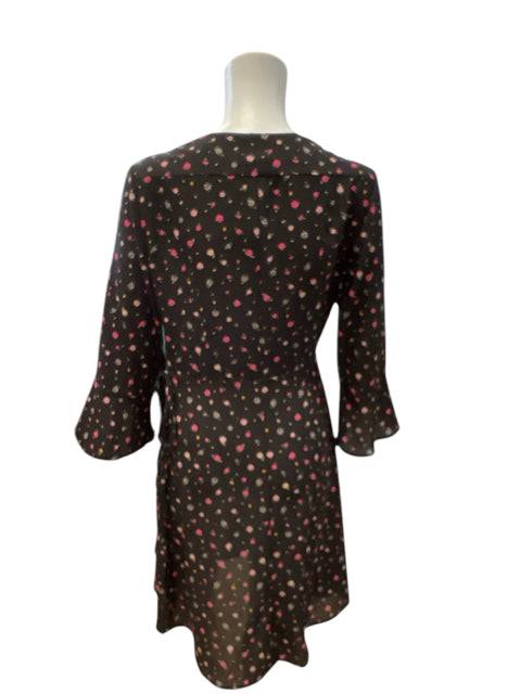 French Connection Black Floral Ladies Pre-Owned New with Tags Dress - Size 4 - Margaret’s Fine Consignment