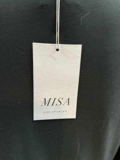 MISA Black Solid Pre-Owned New with Tags Ladies Dress - Size Medium