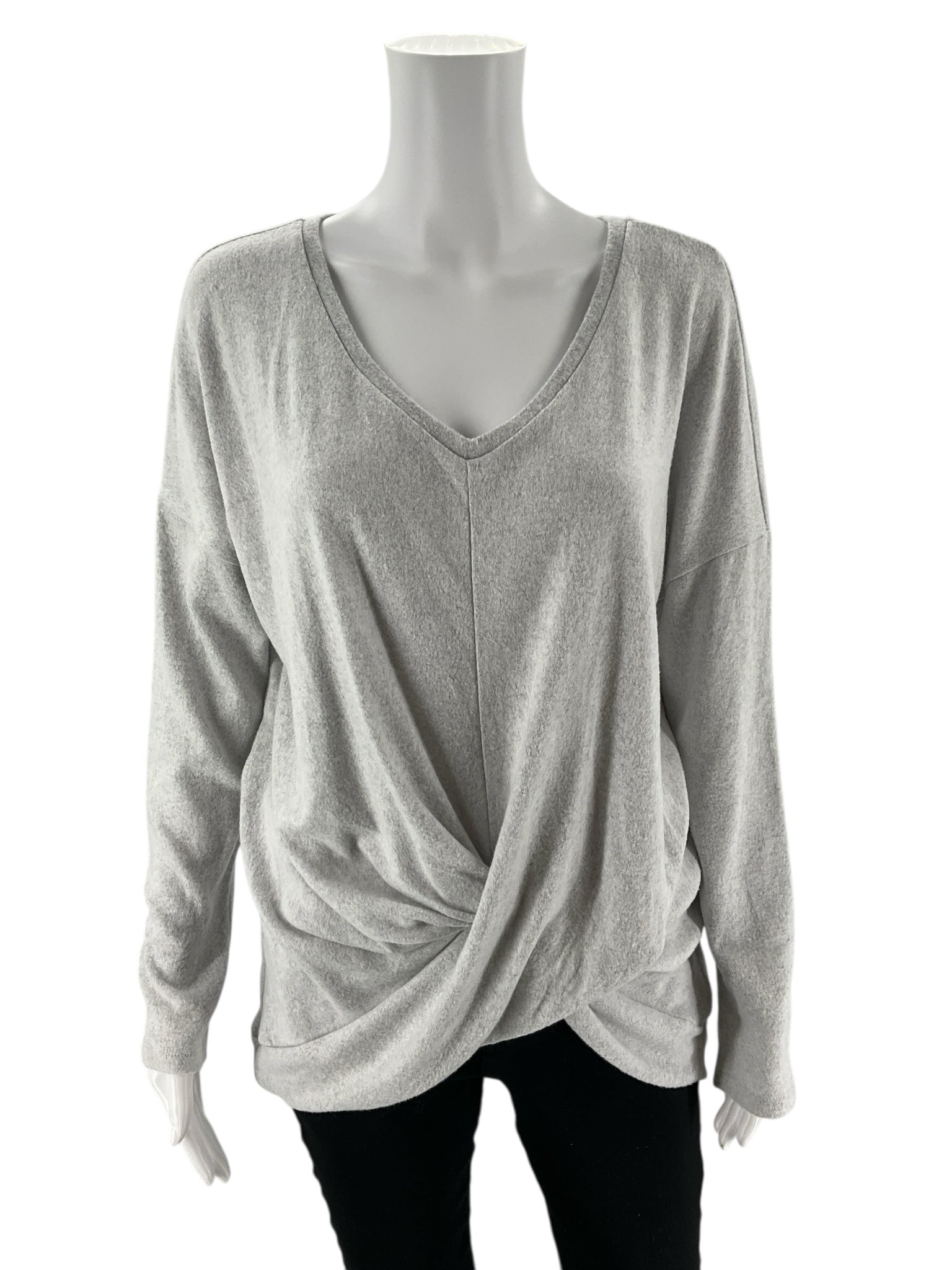Express -  Gray Solid Pre-Owned Ladies New With Tags Casual Top -  Size M