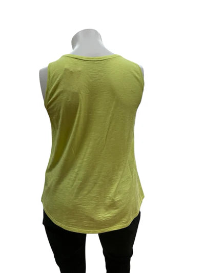 Chico's Lime Solid Pre-Owned Ladies Top - Size XL