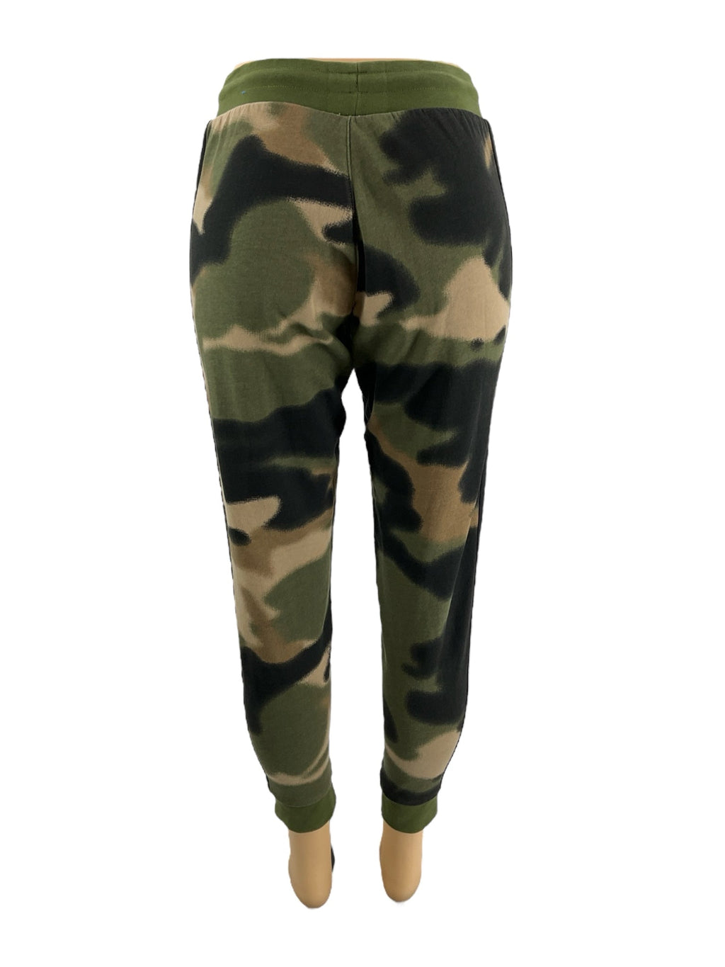 Adidas Green/Tan Camo Pre-Owned Ladies  Pants - Size Small
