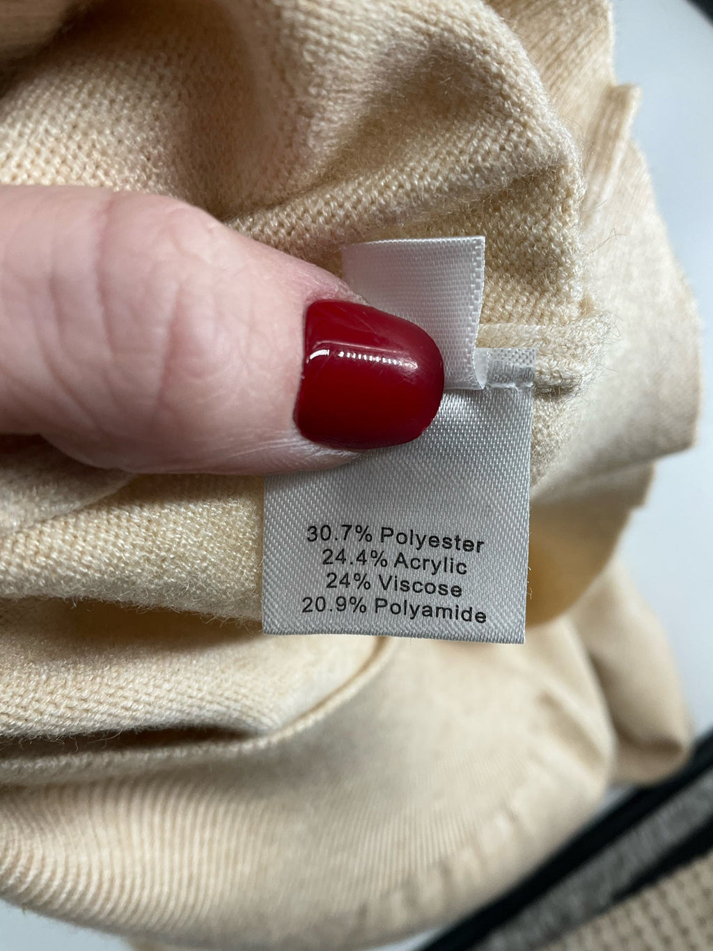 No Brand - Oatmeal Solid Pre-Owned Ladies Casual Top - Size XL