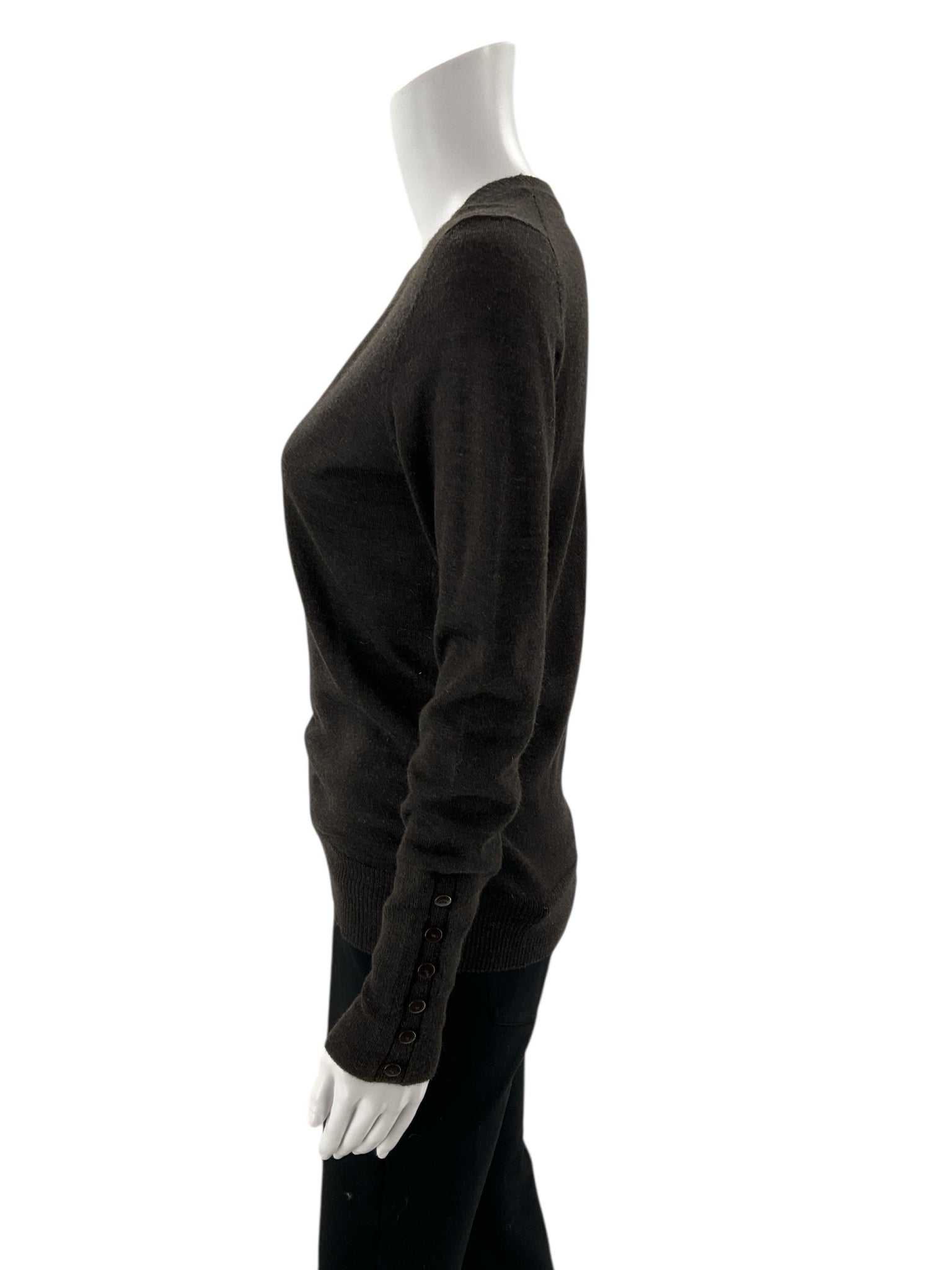 The Limited - Brown Solid Pre-Owned Ladies Casual Top - Size Medium