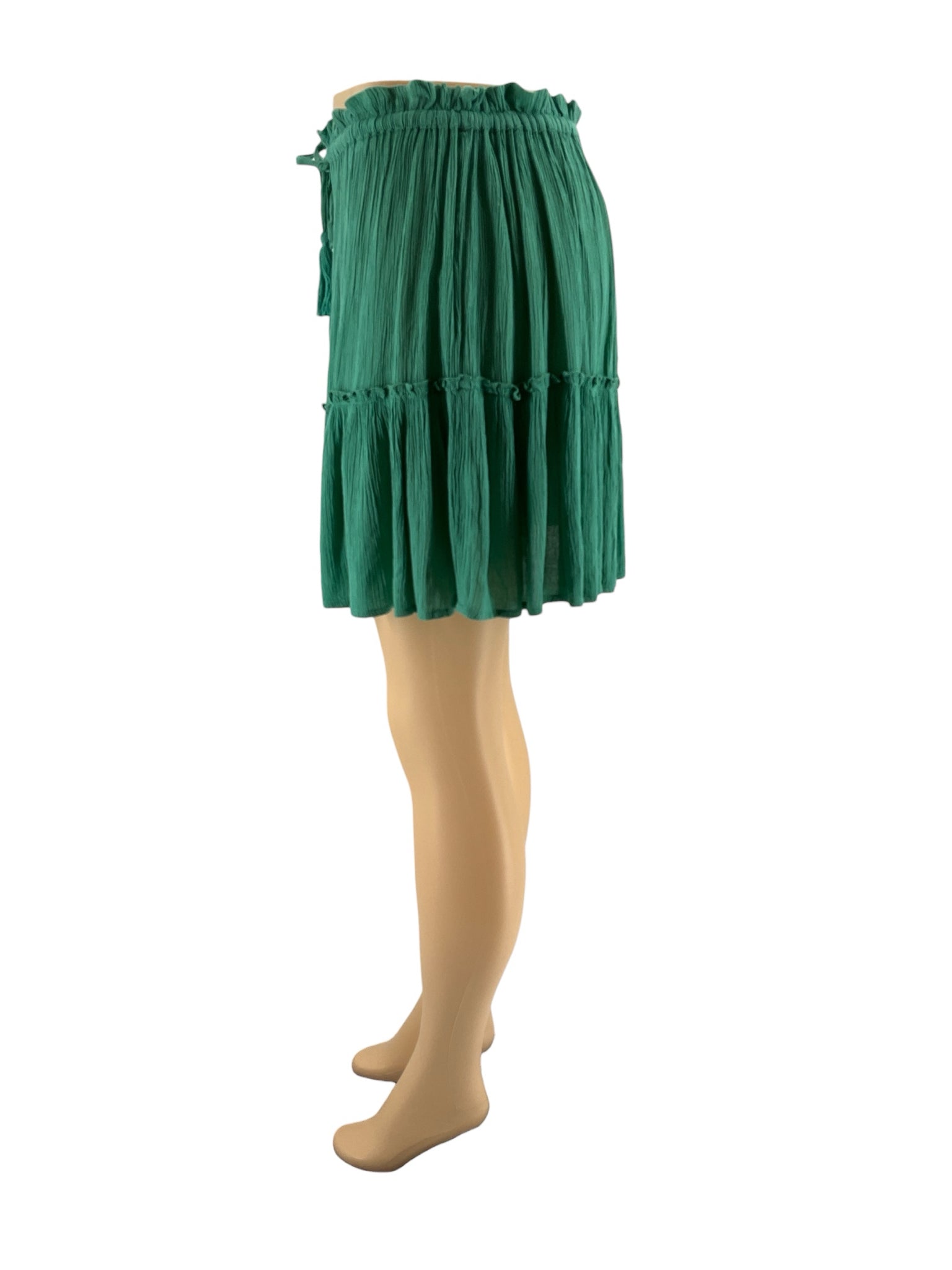 Elan - Green Solid Pre-Owned Ladies Skirt - Size Small