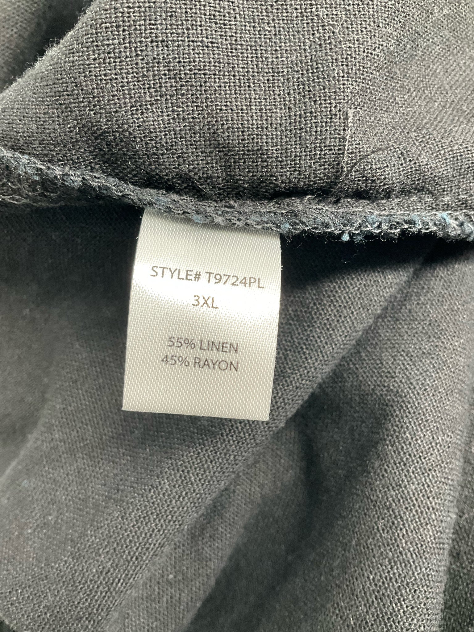 Rae Mode Black Solid Pre-Owned Ladies Short Sleeve Top - Size 3X