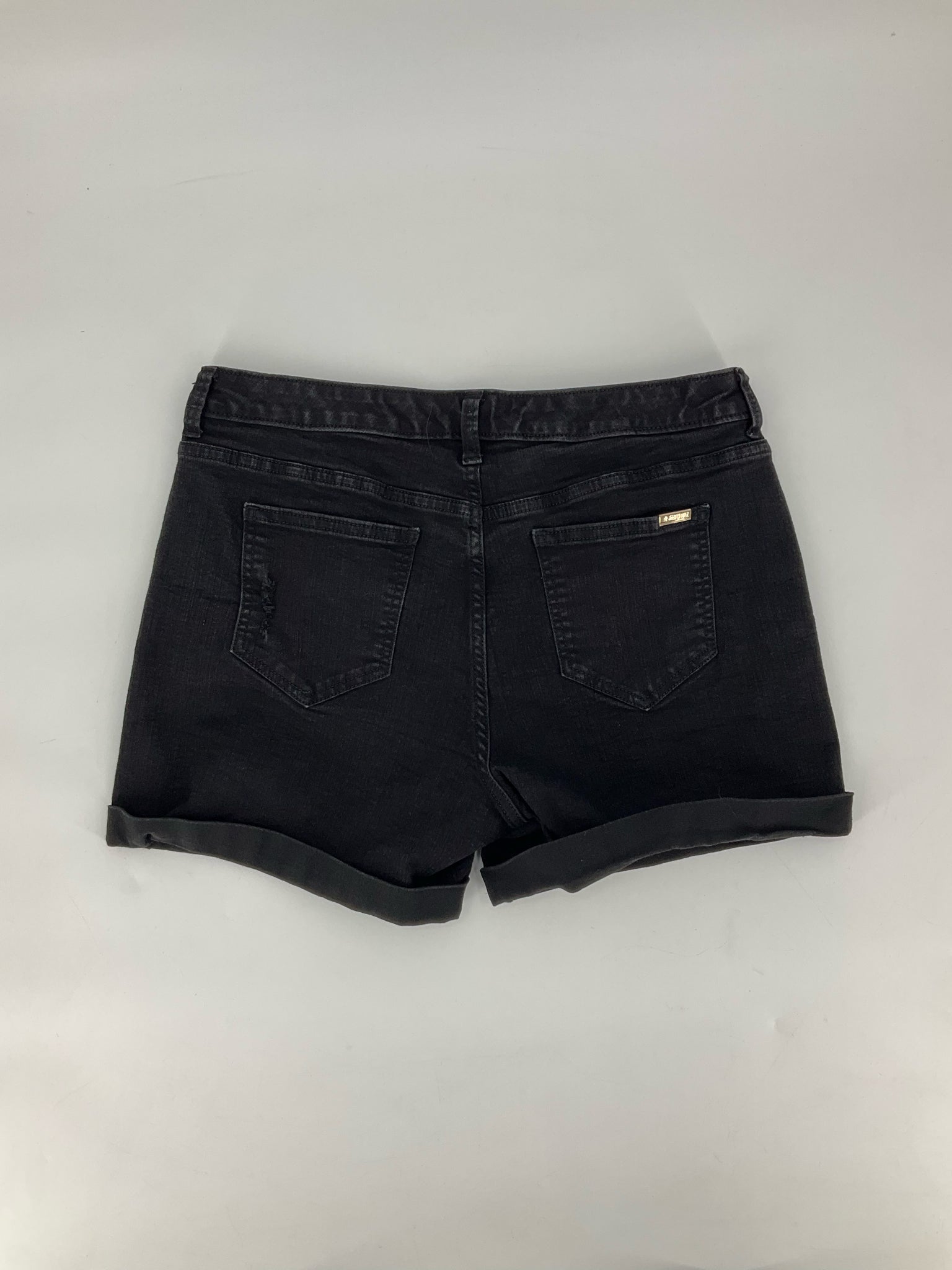 Jennifer Lopez Black Denim Pre-Owned Ladies Shorts - Size 10