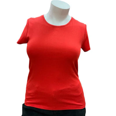 Lauren Red Solid Pre-Owned Ladies New with Tags Top - Size XL