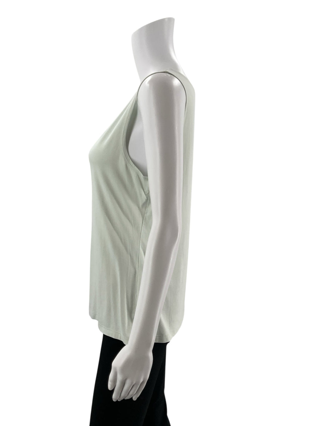 Mint green scoop neck tank top, sleeveless A-line design in size large by Peruvian Connection. Pre-owned condition.