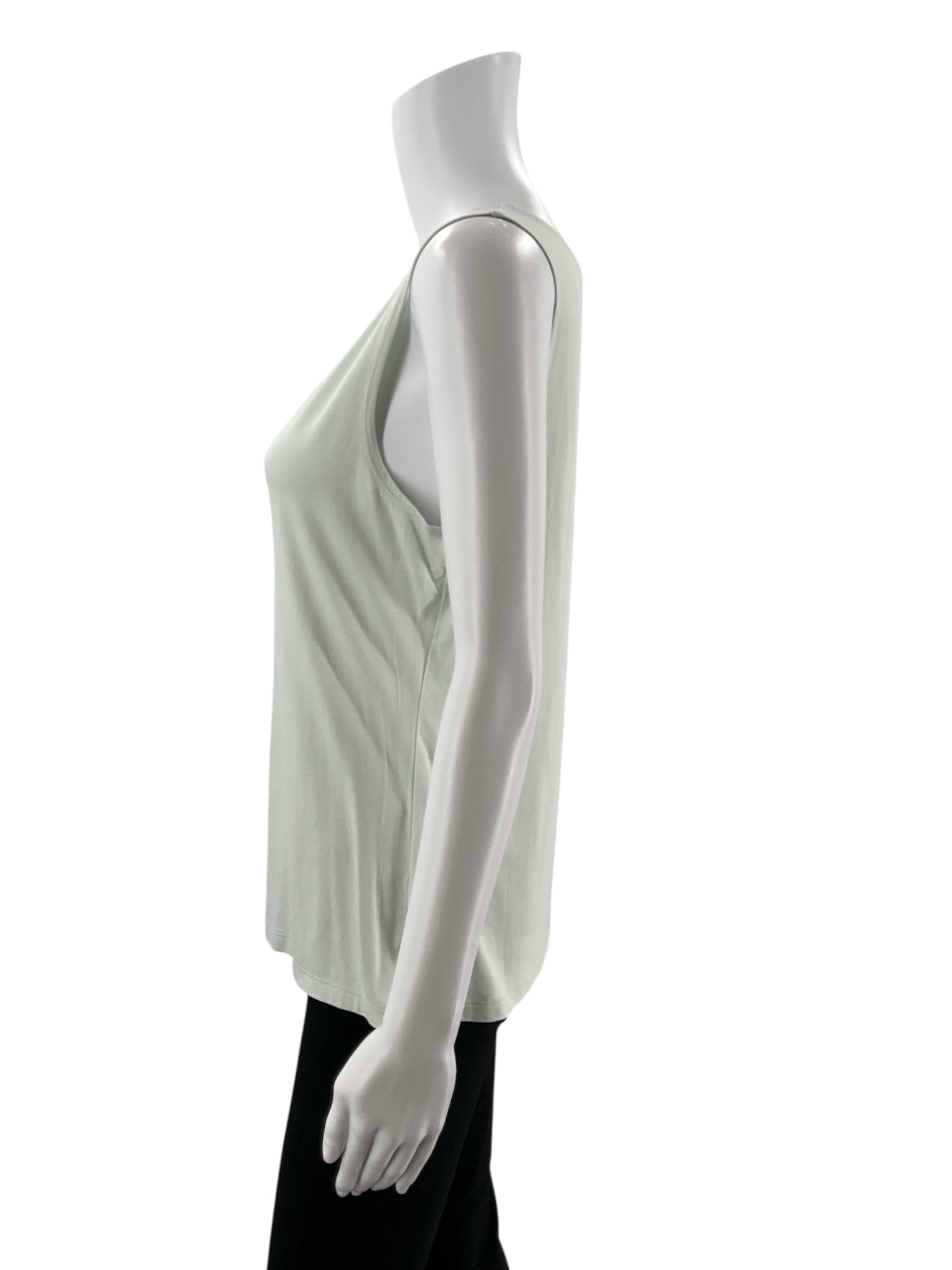 Mint green scoop neck tank top, sleeveless A-line design in size large by Peruvian Connection. Pre-owned condition.