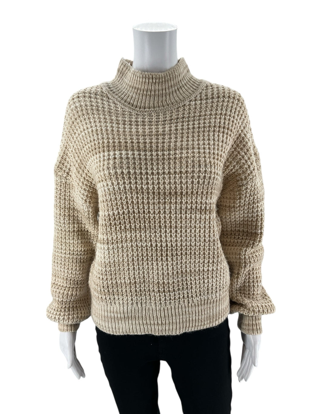 Gap Ecru/Tan Stripe Pre-Owned Ladies Casual Top - Size Medium