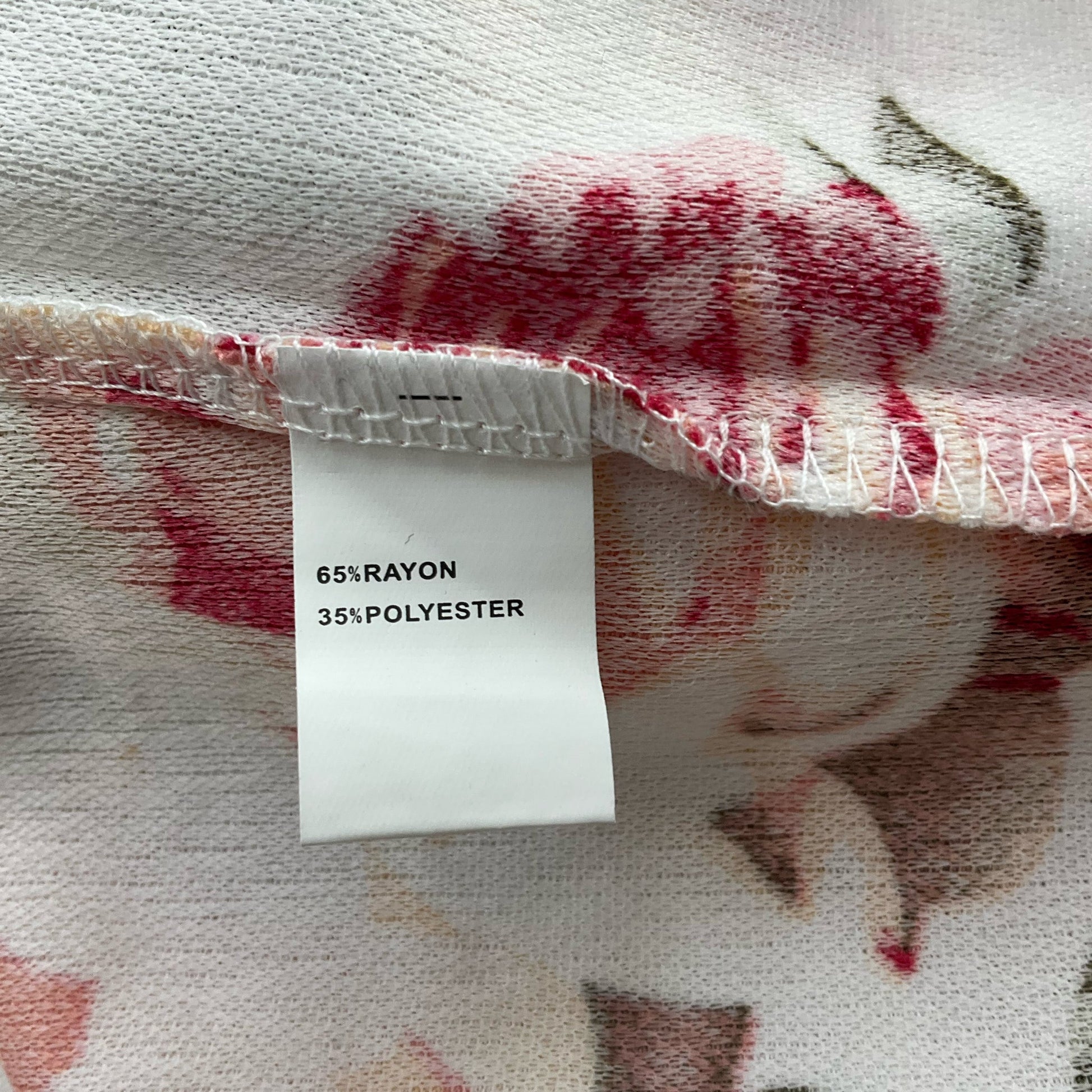Fantaist White/Black/Pink Floral Pre-Owned Ladies New With Tags Dress - Size Medium