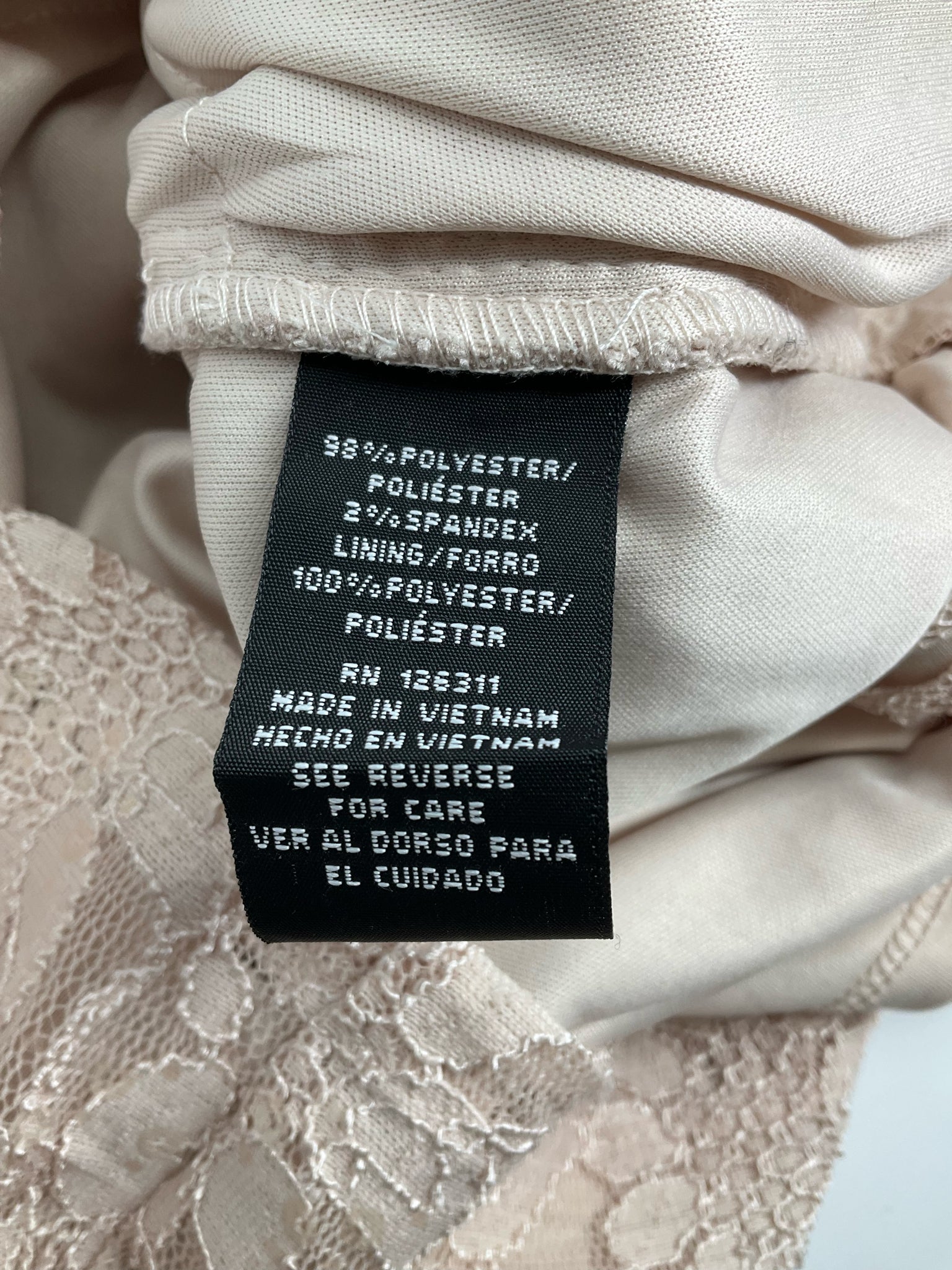 Ronnie Nicole Champagne Pre-Owned Ladies New With Tags Dress - Size 10