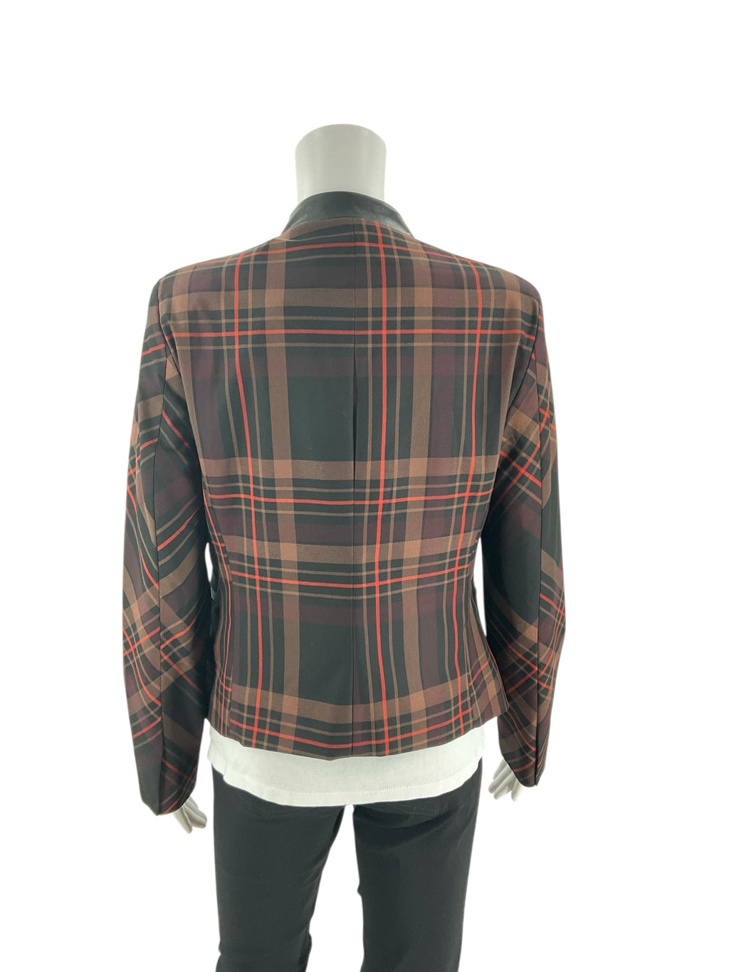 7th Avenue Brown/Black/Red Pre-Owned Ladies Blazer -  Size 6