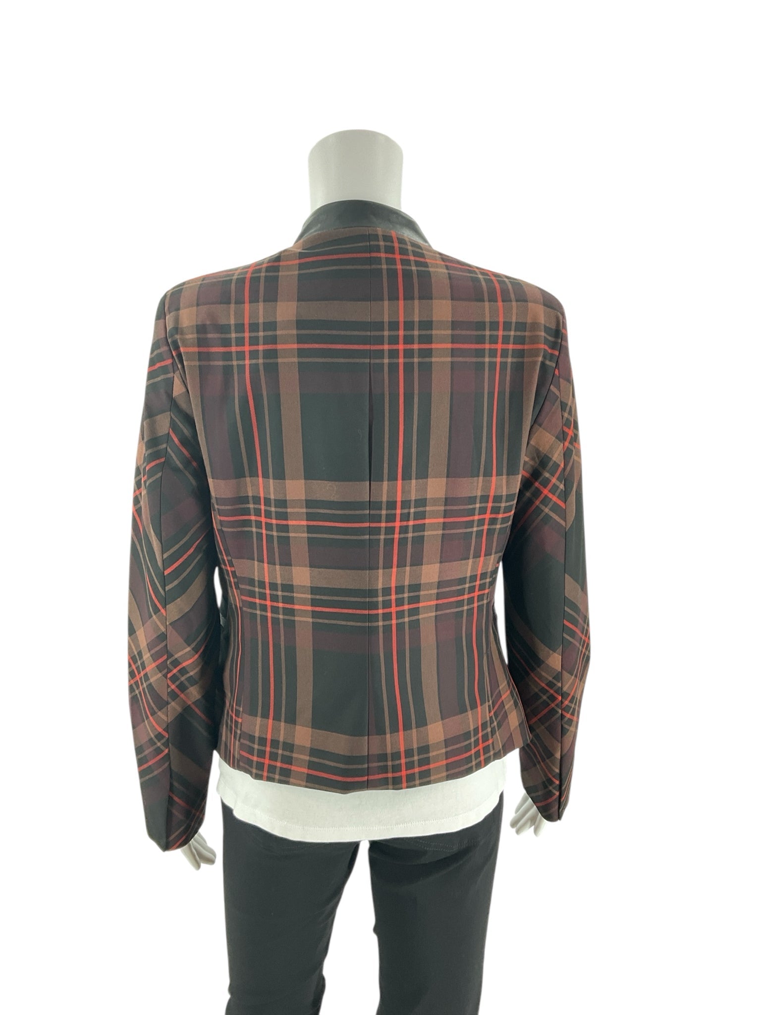 7th Avenue Brown/Black/Red Pre-Owned Ladies Blazer -  Size 6